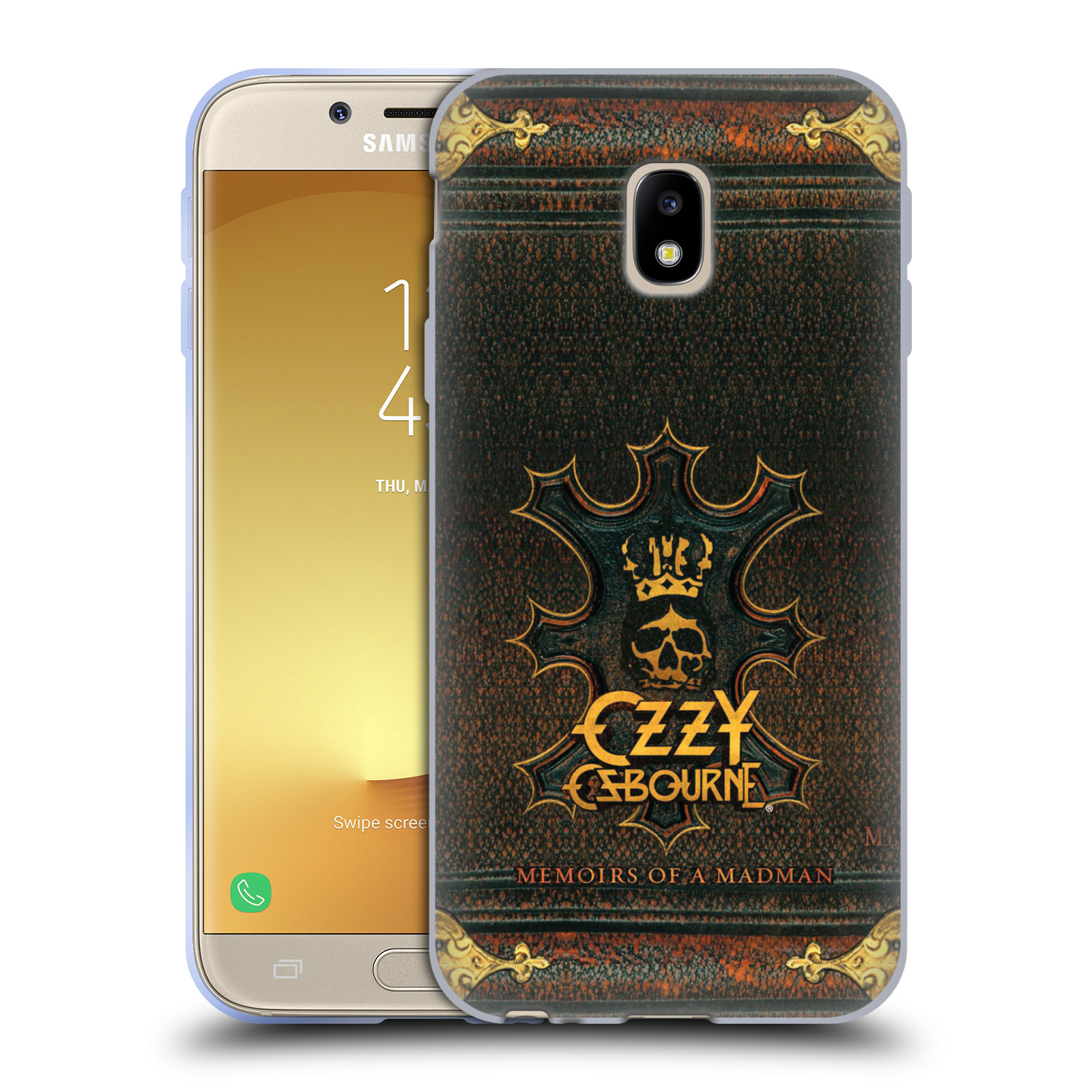 HEAD CASE silikonový obal na mobil Samsung Galaxy J3 2017 (J330, J330F) zpěvák Ozzy Osbourne koruna