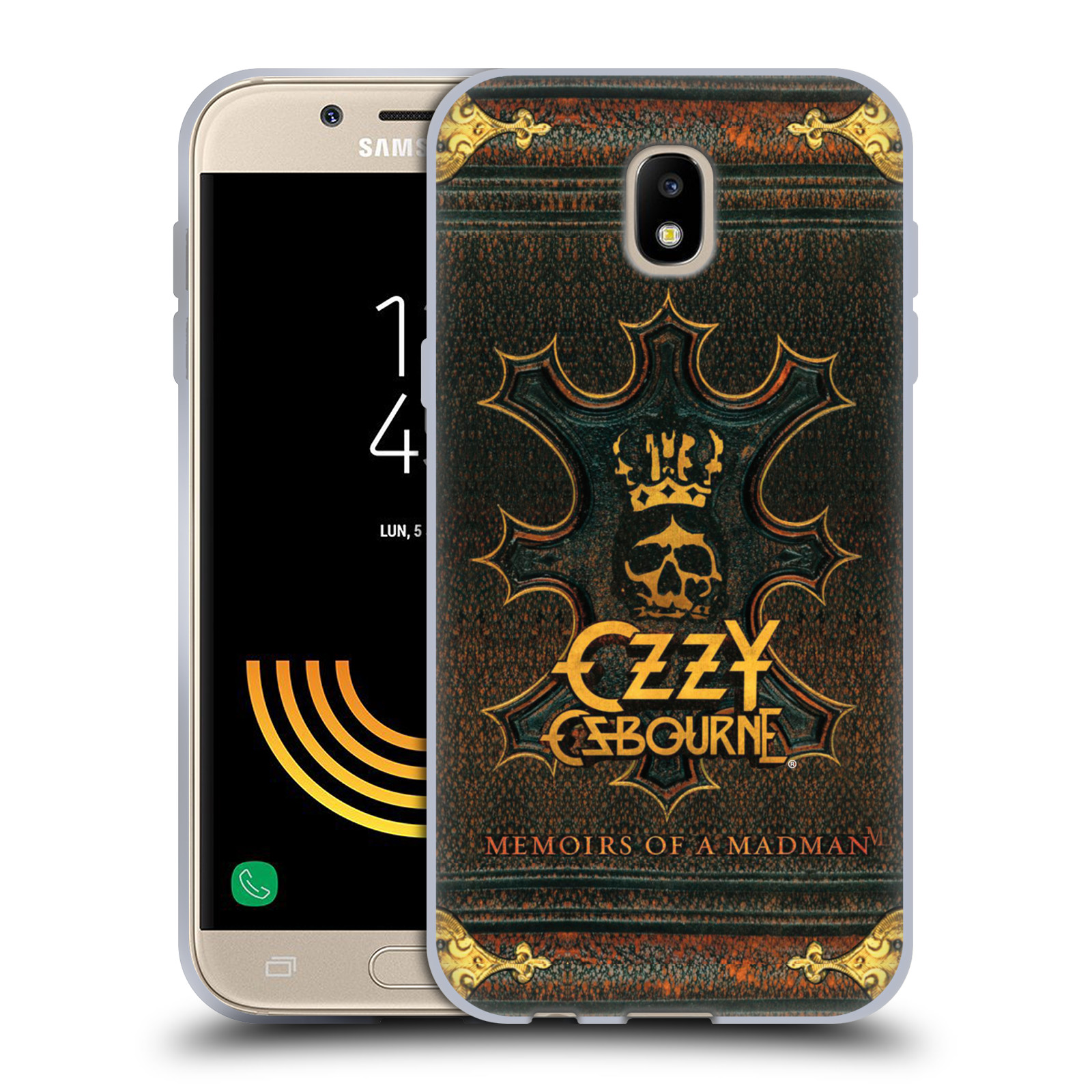 HEAD CASE silikonový obal na mobil Samsung Galaxy J5 2017 zpěvák Ozzy Osbourne koruna