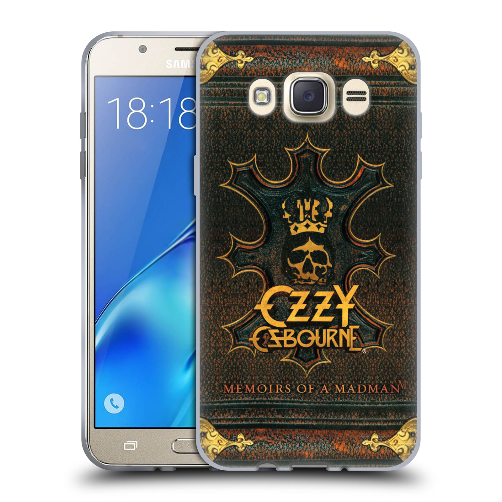 HEAD CASE silikonový obal na mobil Samsung Galaxy J7 2016 zpěvák Ozzy Osbourne koruna