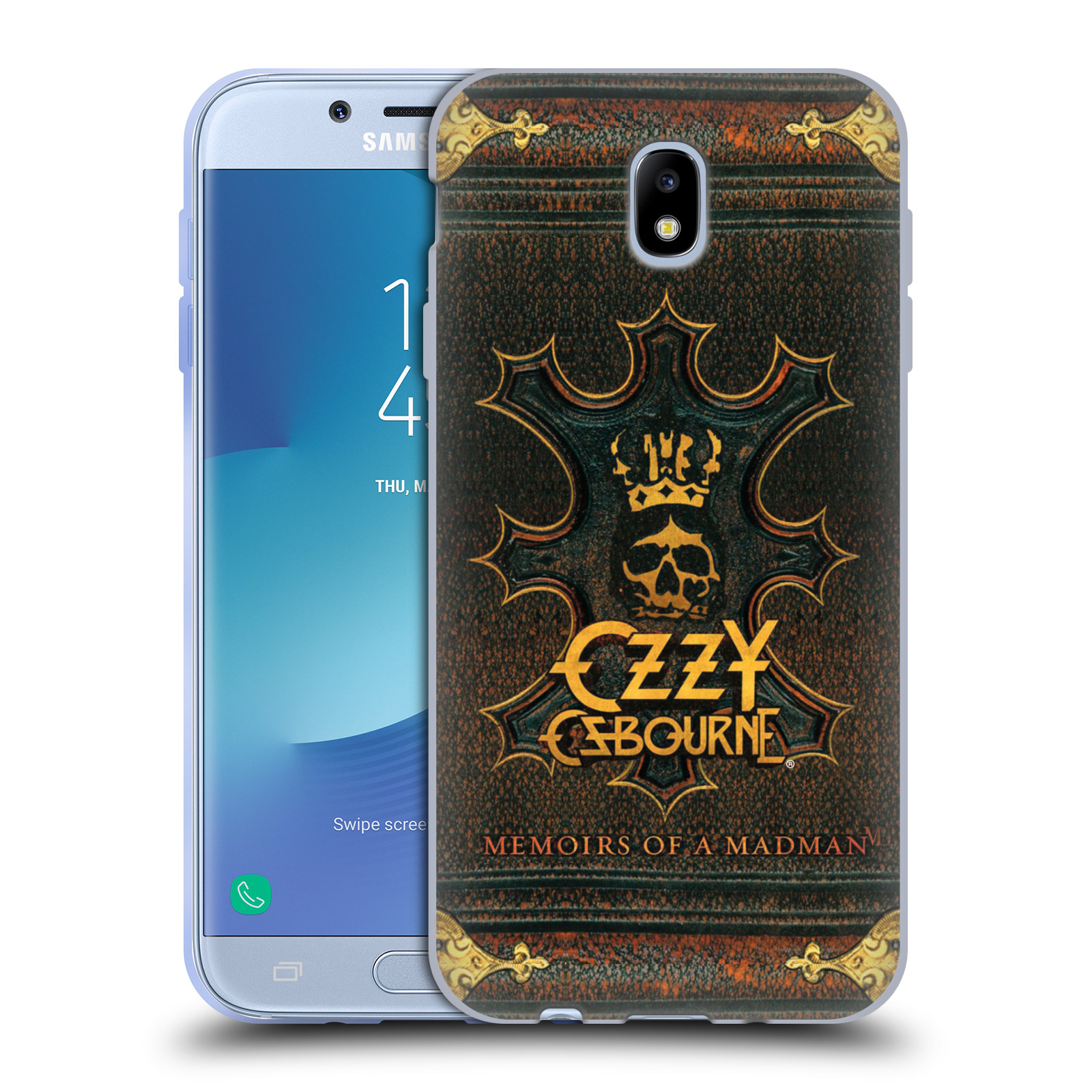 HEAD CASE silikonový obal na mobil Samsung Galaxy J7 2017 zpěvák Ozzy Osbourne koruna