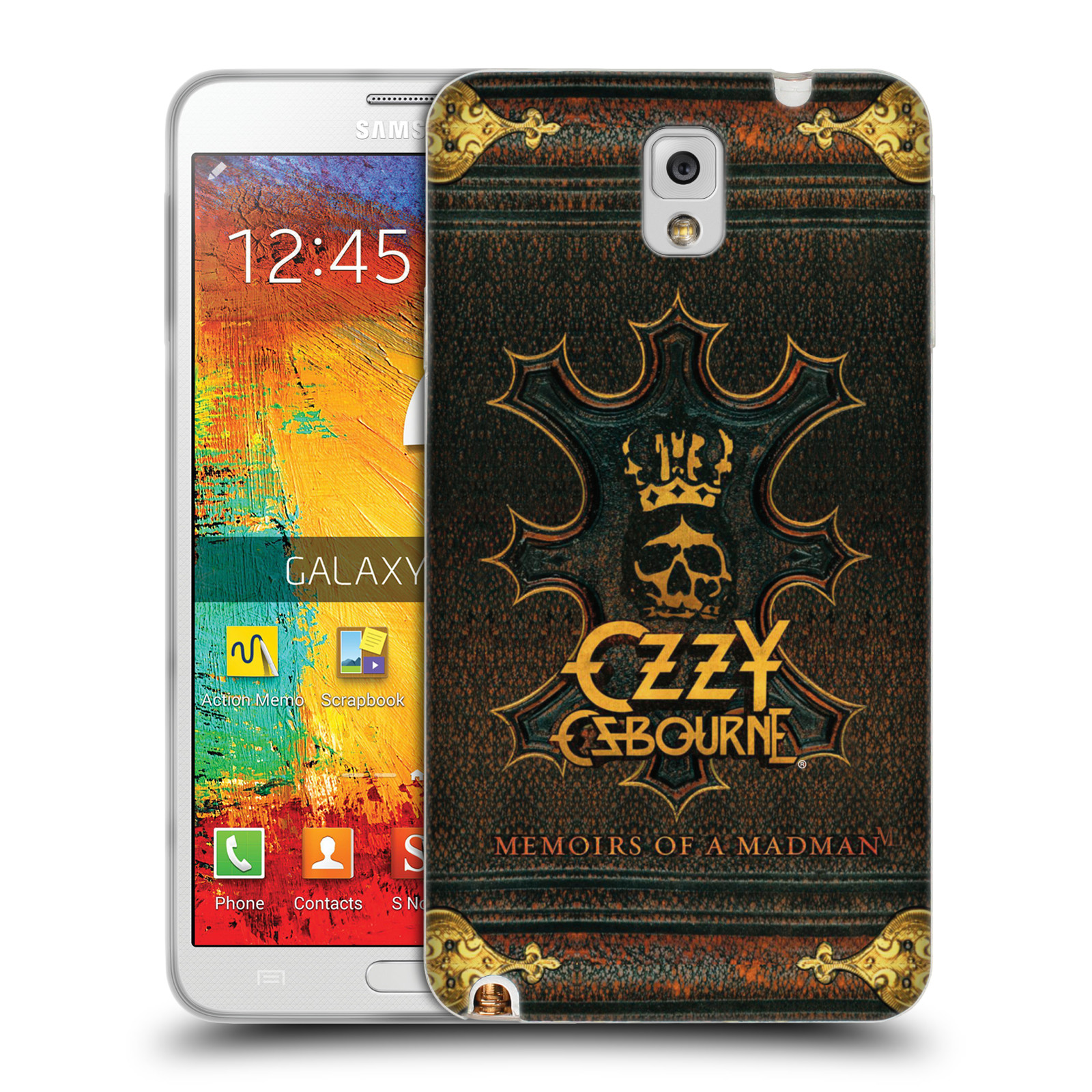 HEAD CASE silikonový obal na mobil Samsung Galaxy Note 3 zpěvák Ozzy Osbourne koruna