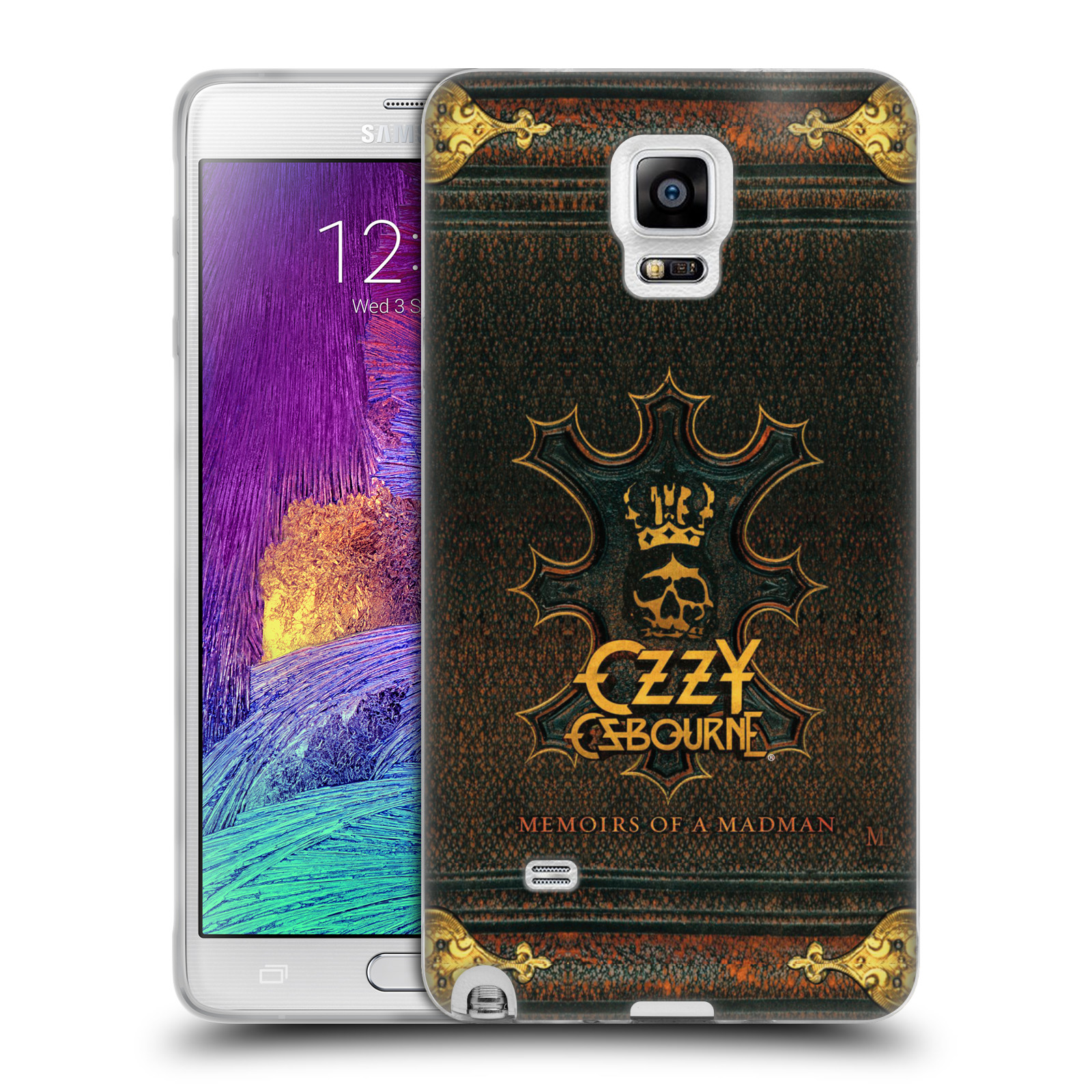 HEAD CASE silikonový obal na mobil Samsung Galaxy Note 4 zpěvák Ozzy Osbourne koruna
