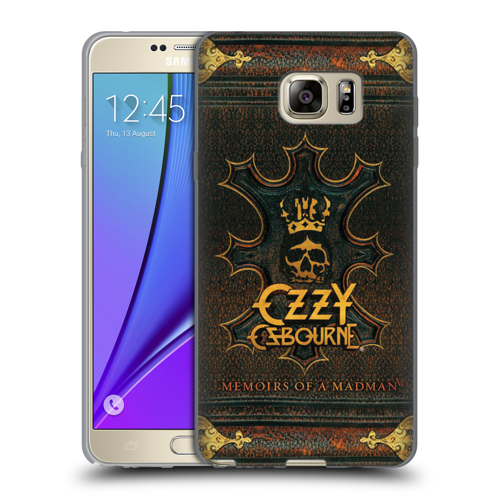 HEAD CASE silikonový obal na mobil Samsung Galaxy Note 5 zpěvák Ozzy Osbourne koruna