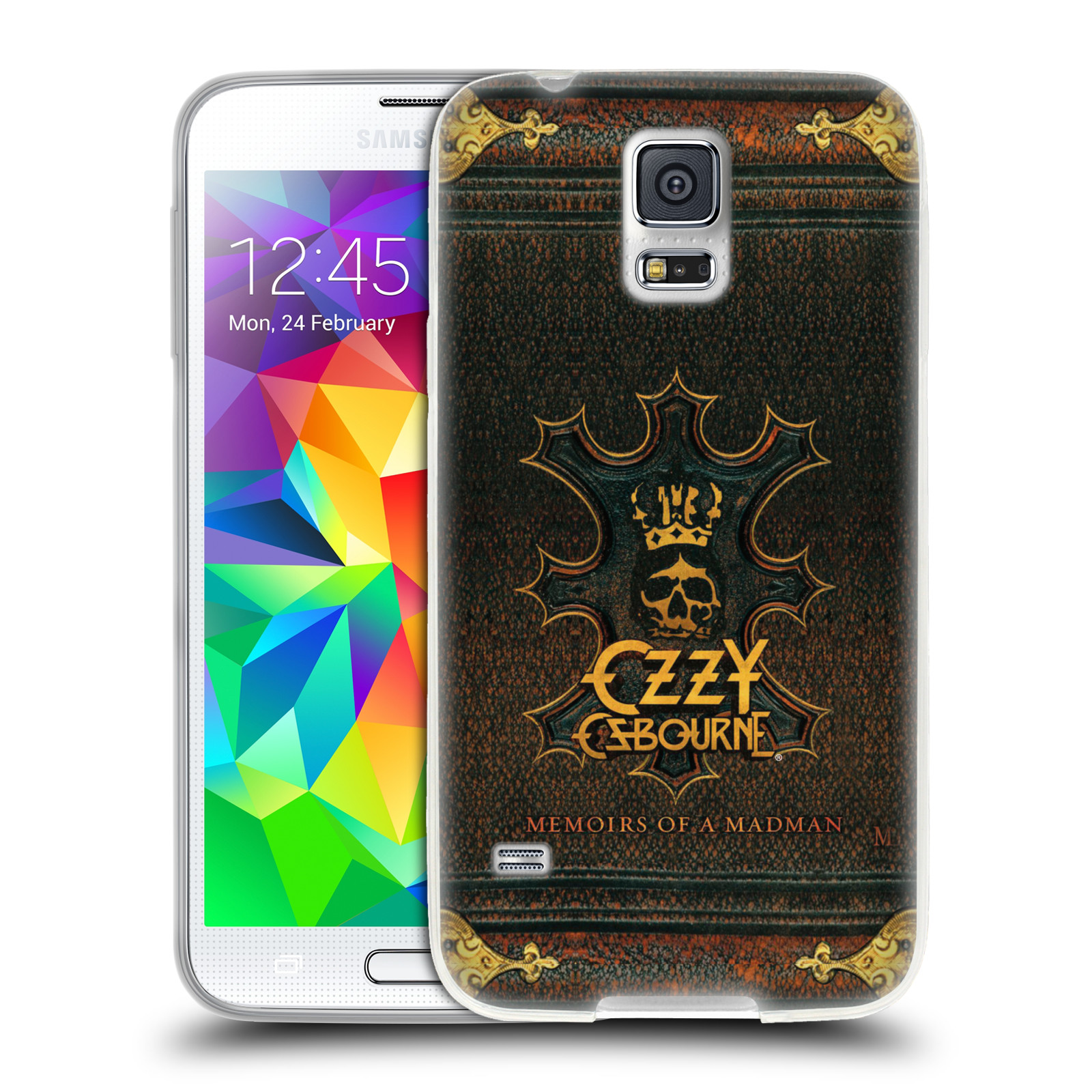 HEAD CASE silikonový obal na mobil Samsung Galaxy S5 zpěvák Ozzy Osbourne koruna