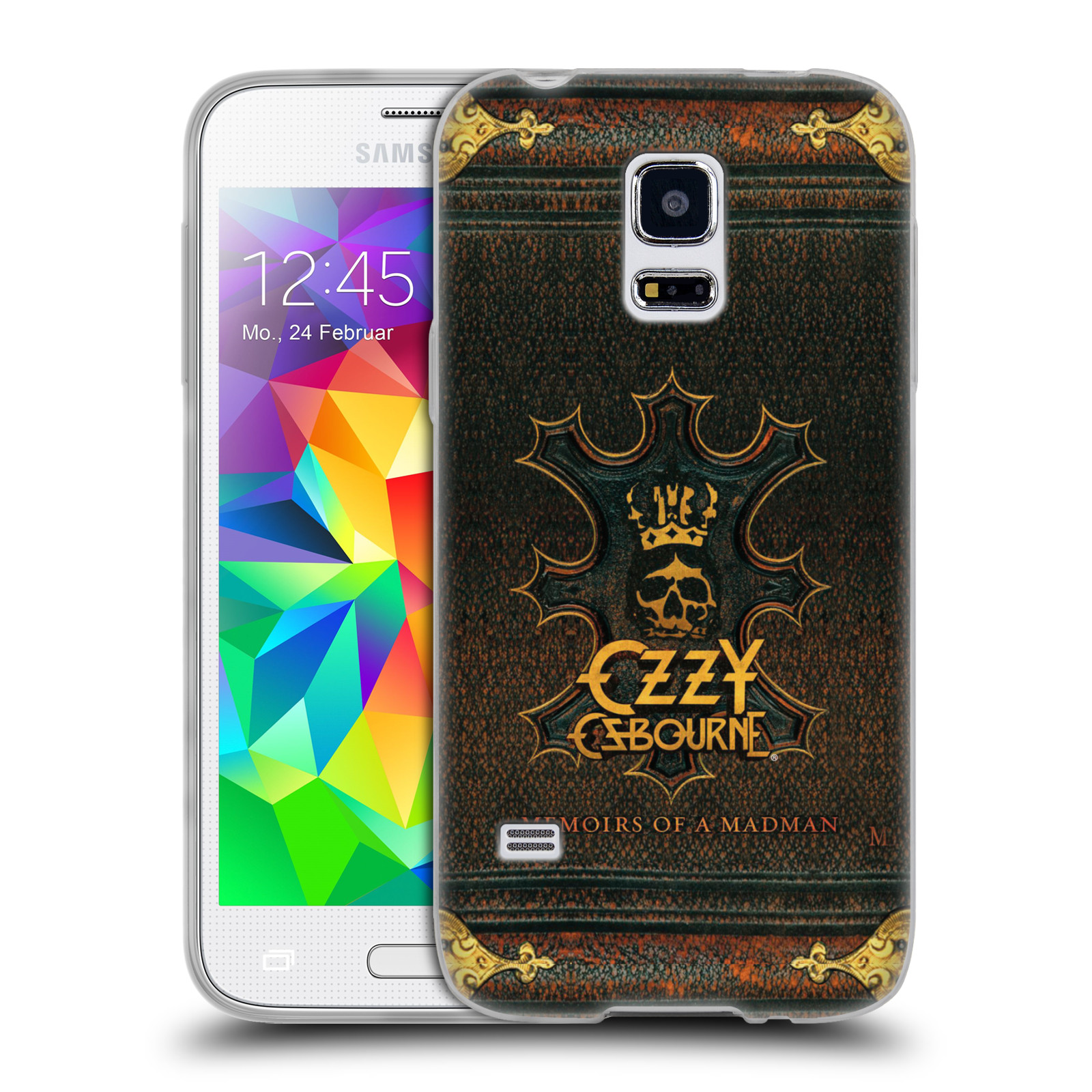 HEAD CASE silikonový obal na mobil Samsung Galaxy S5 MINI zpěvák Ozzy Osbourne koruna