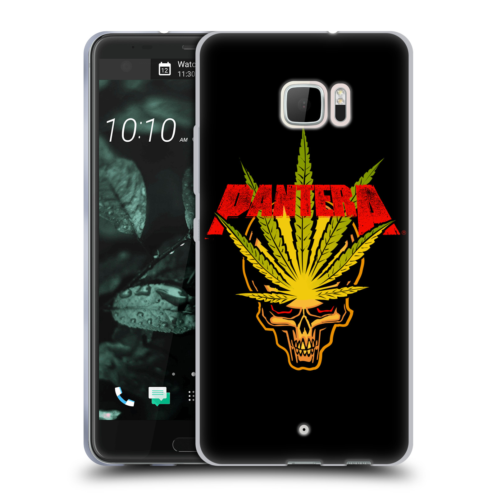 HEAD CASE silikonový obal na mobil HTC U Ultra metalová skupina Pantera list