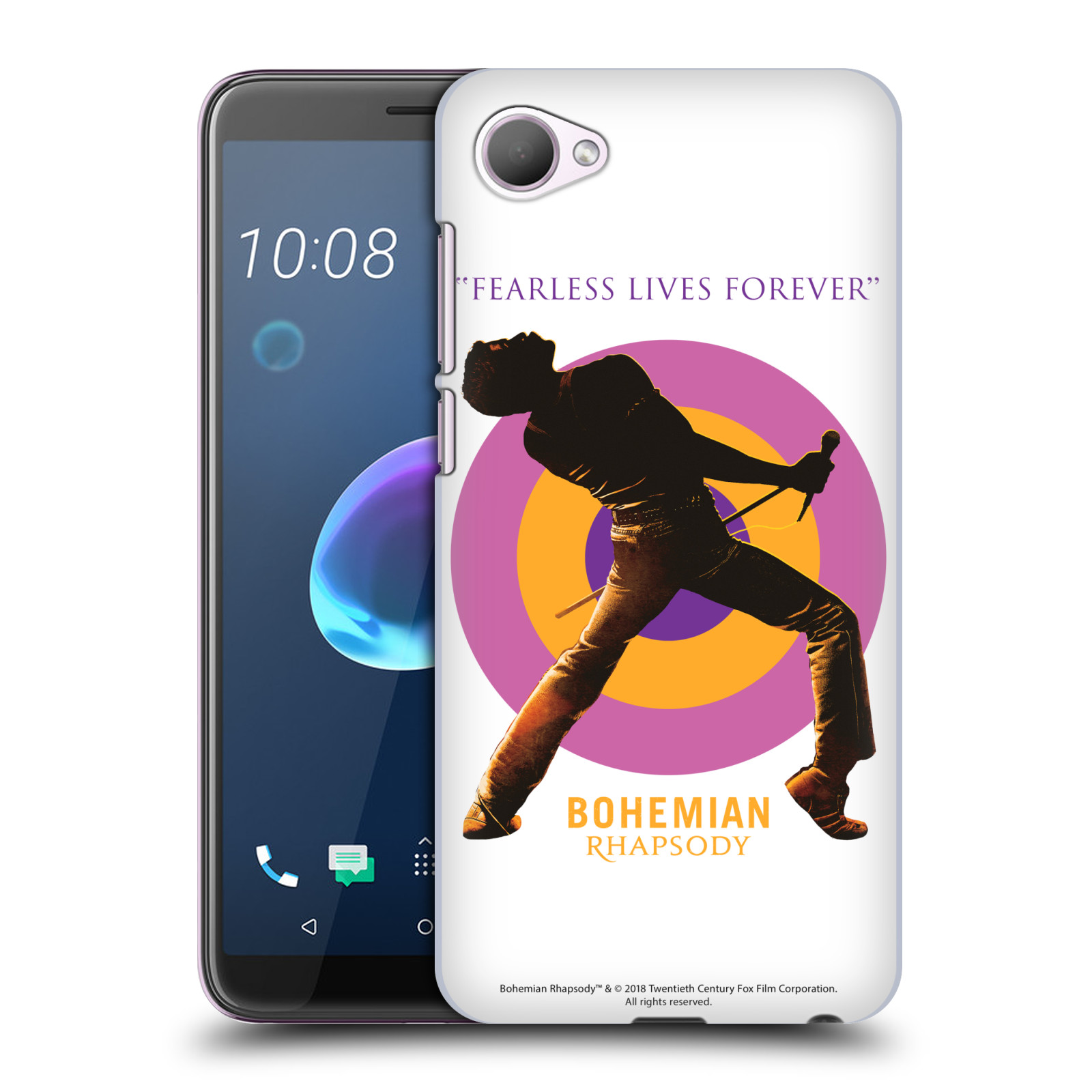 Pouzdro na mobil HTC Desire 12 / Desire 12 DUAL SIM Filmový motiv Bohemian Rhapsody Queen silueta