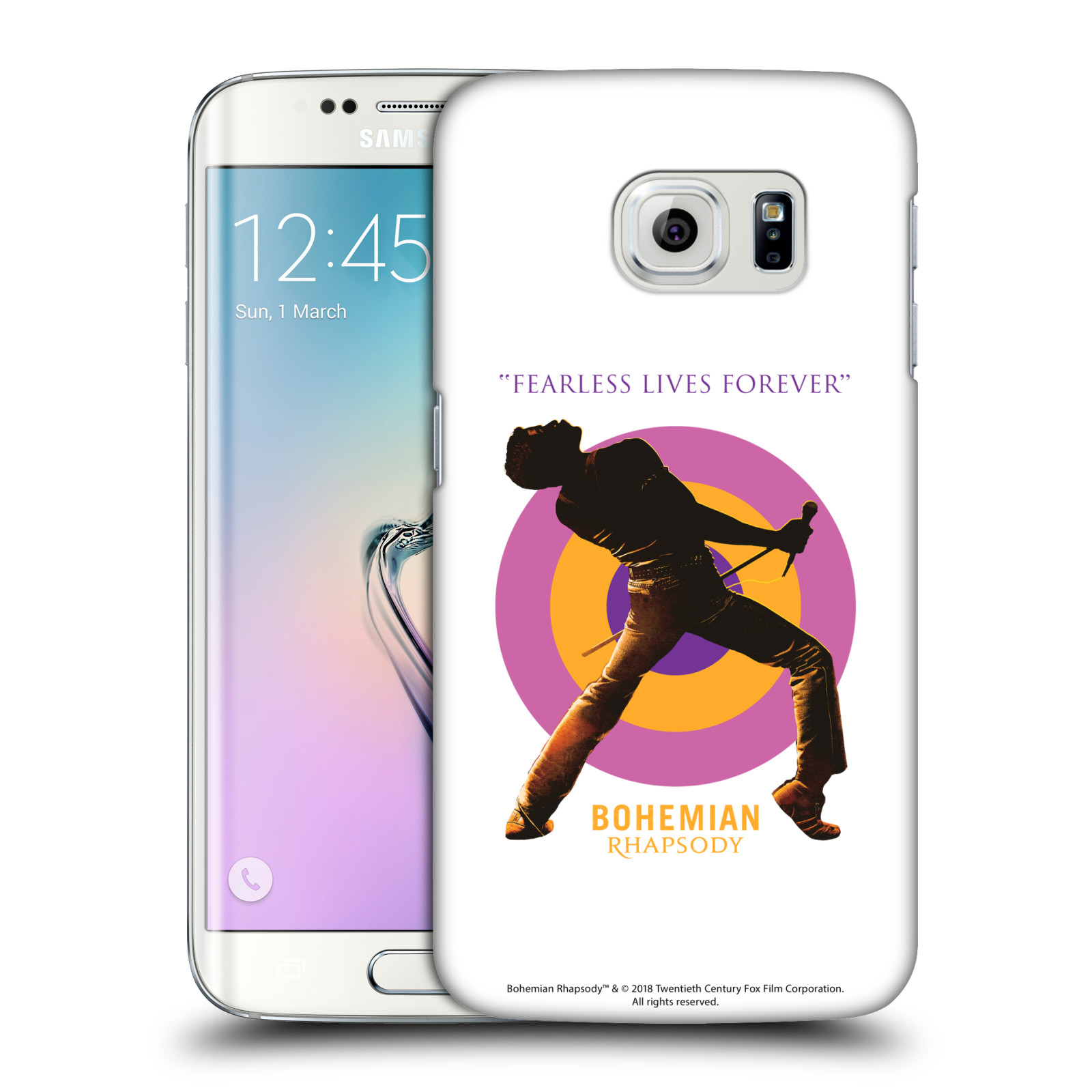 Pouzdro na mobil Samsung Galaxy S6 EDGE Filmový motiv Bohemian Rhapsody Queen silueta