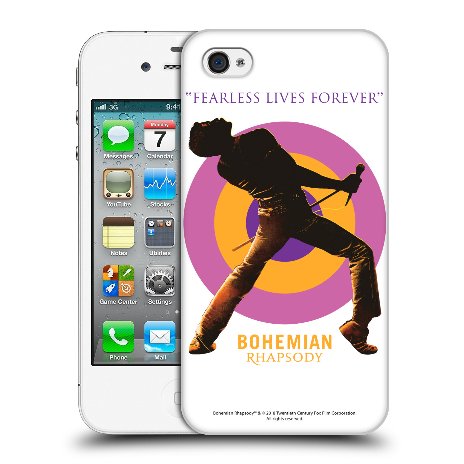 Zadní obal pro mobil Apple Iphone 4/4S - HEAD CASE - Bohemian Rhapsody - Silueta