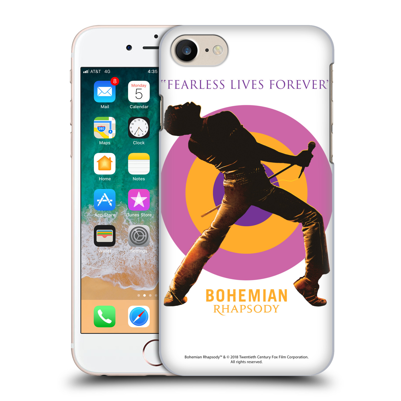 Zadní obal pro mobil Apple Iphone 7/8/SE2020 - HEAD CASE - Bohemian Rhapsody - Silueta