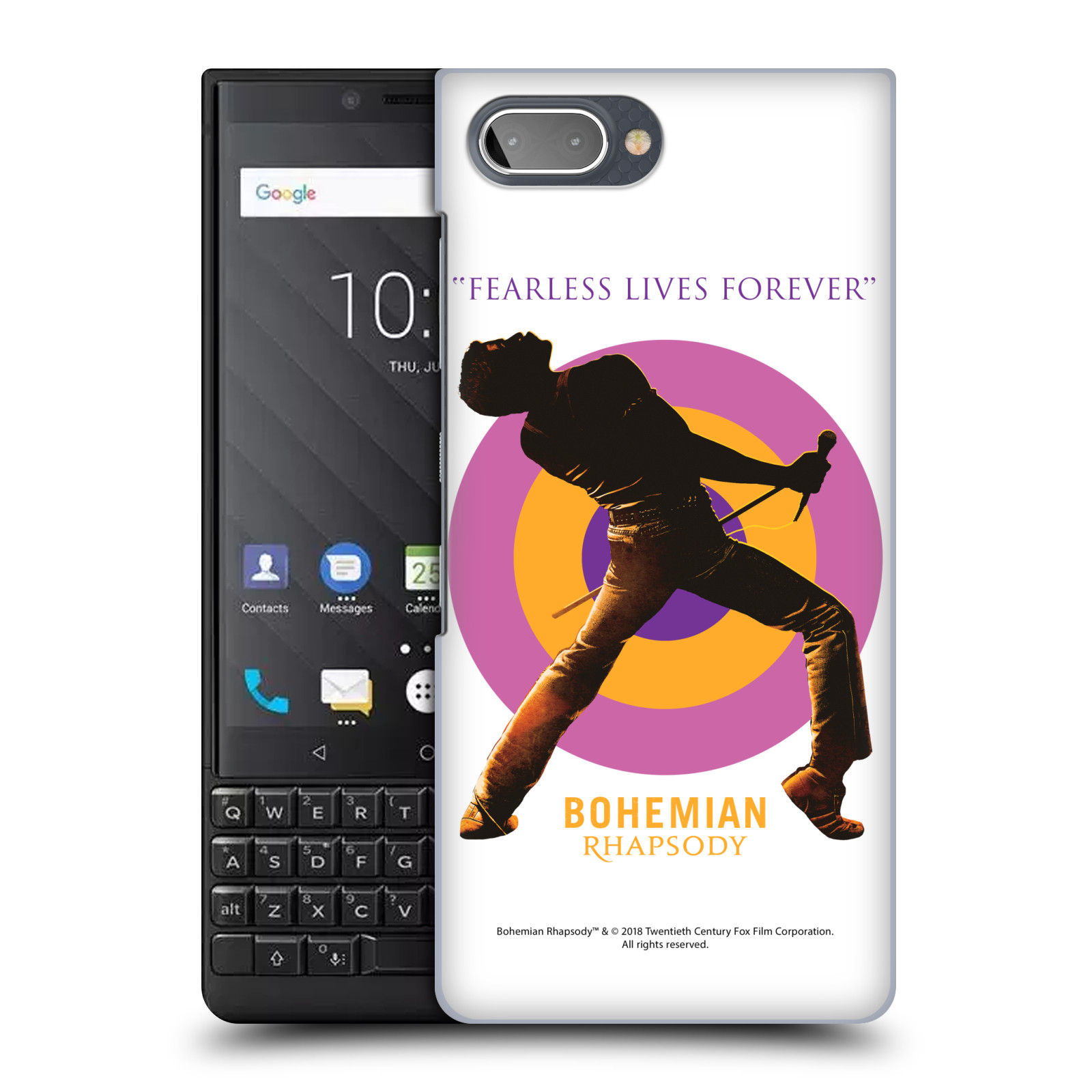 Pouzdro na mobil Blackberry KEY 2 Filmový motiv Bohemian Rhapsody Queen silueta