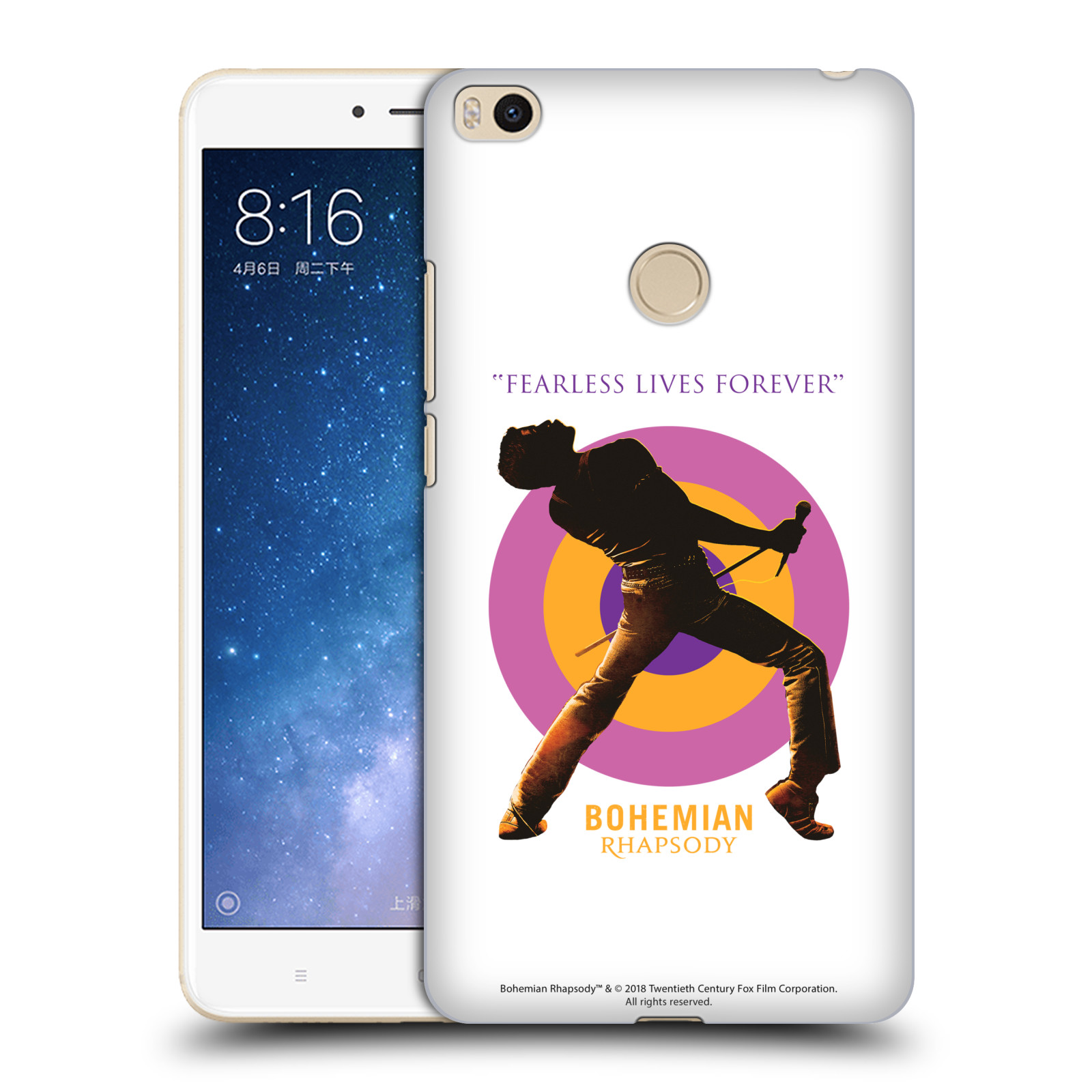 Pouzdro na mobil Xiaomi Mi Max 2 Filmový motiv Bohemian Rhapsody Queen silueta