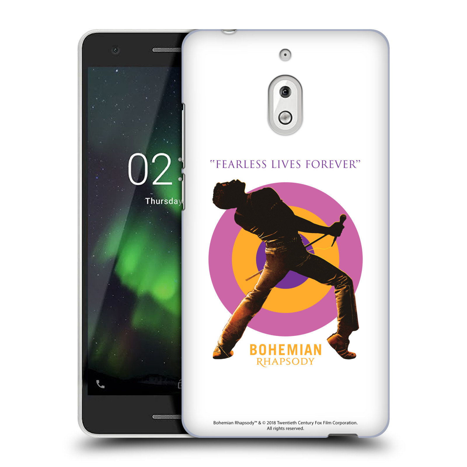 Pouzdro na mobil Nokia 2.1 Filmový motiv Bohemian Rhapsody Queen silueta