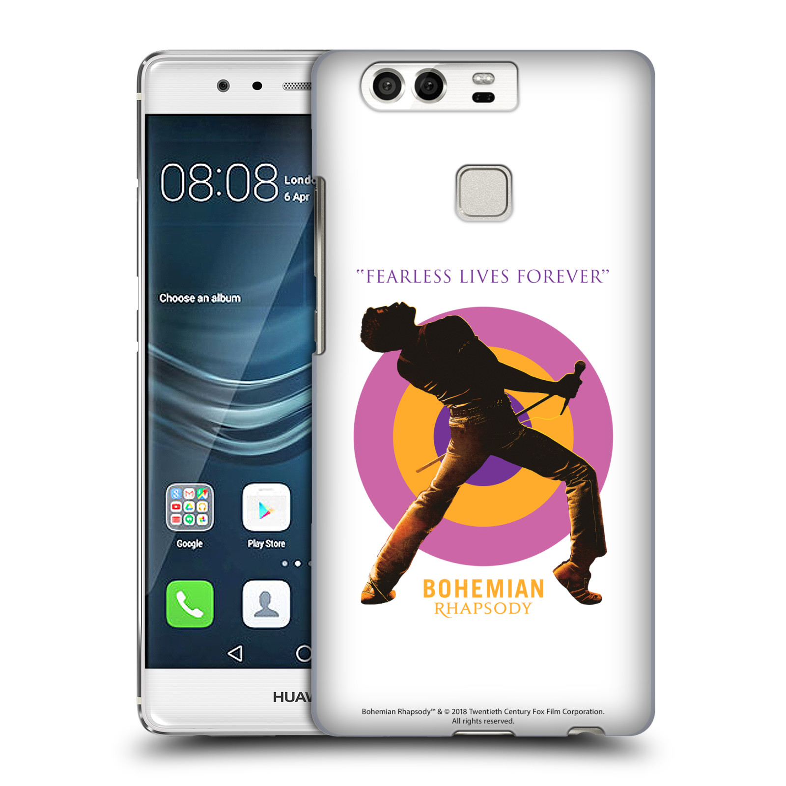 Pouzdro na mobil Huawei P9 / P9 DUAL SIM Filmový motiv Bohemian Rhapsody Queen silueta