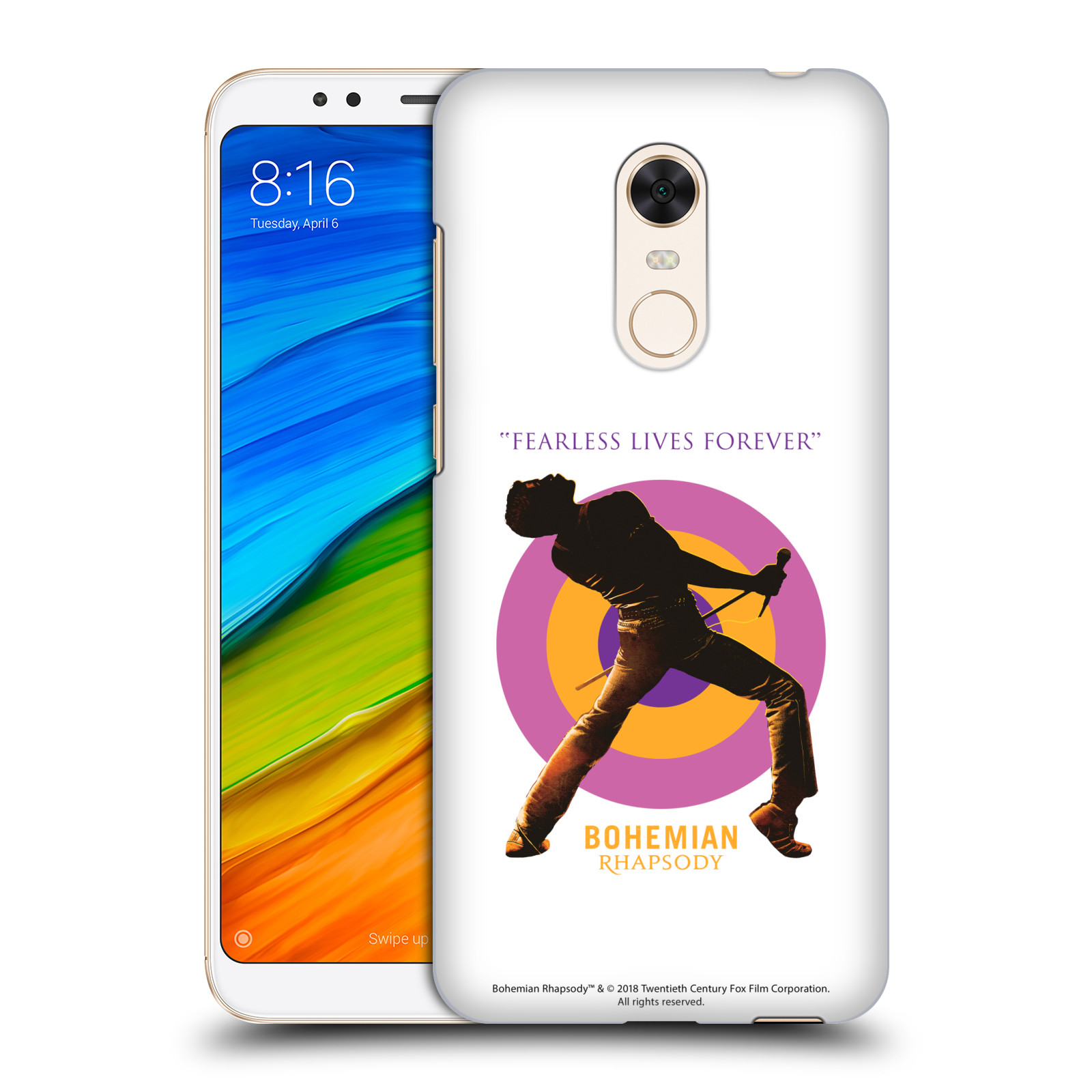 Pouzdro na mobil Xiaomi Redmi 5 PLUS (REDMI 5+) Filmový motiv Bohemian Rhapsody Queen silueta