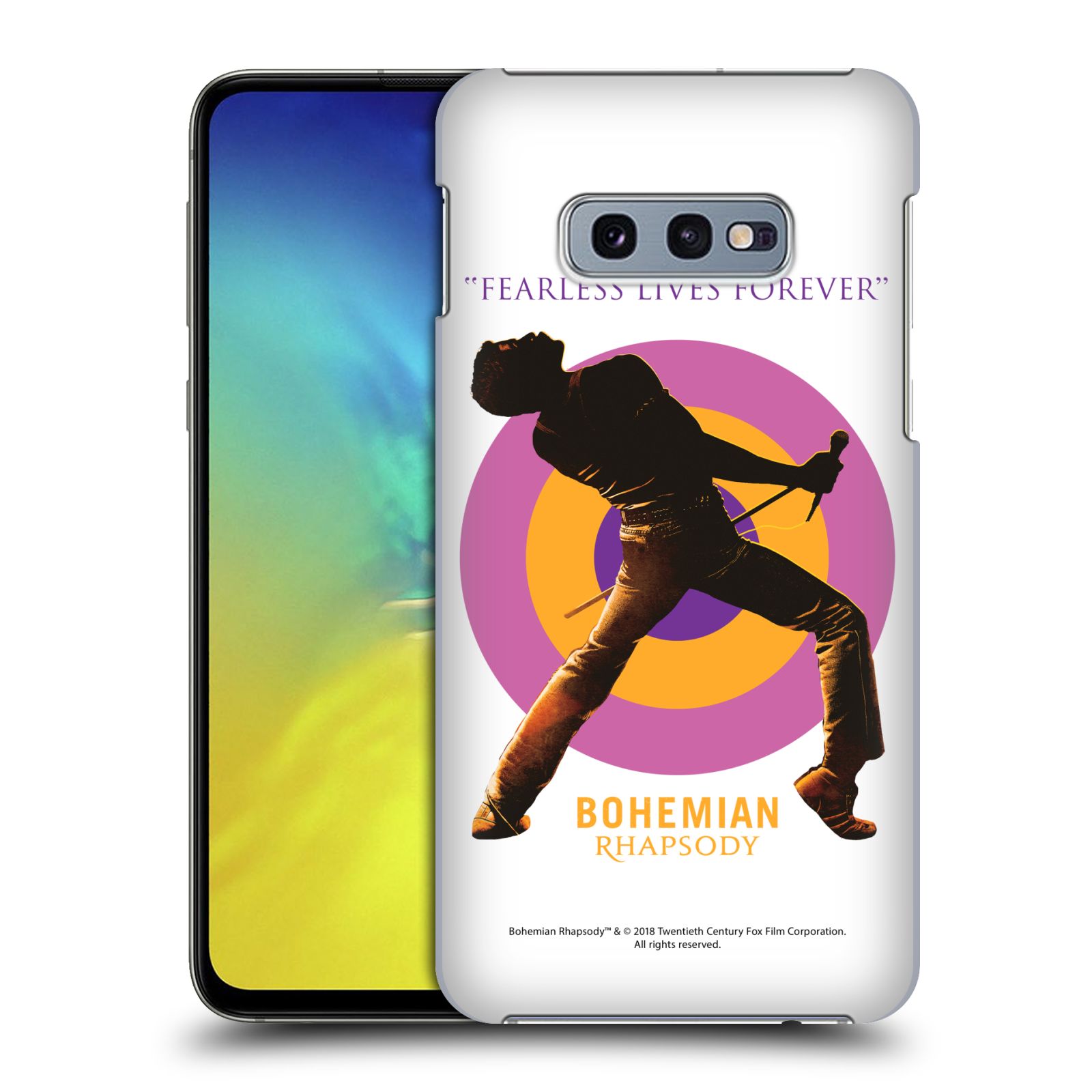 Pouzdro na mobil Samsung Galaxy S10e Filmový motiv Bohemian Rhapsody Queen silueta