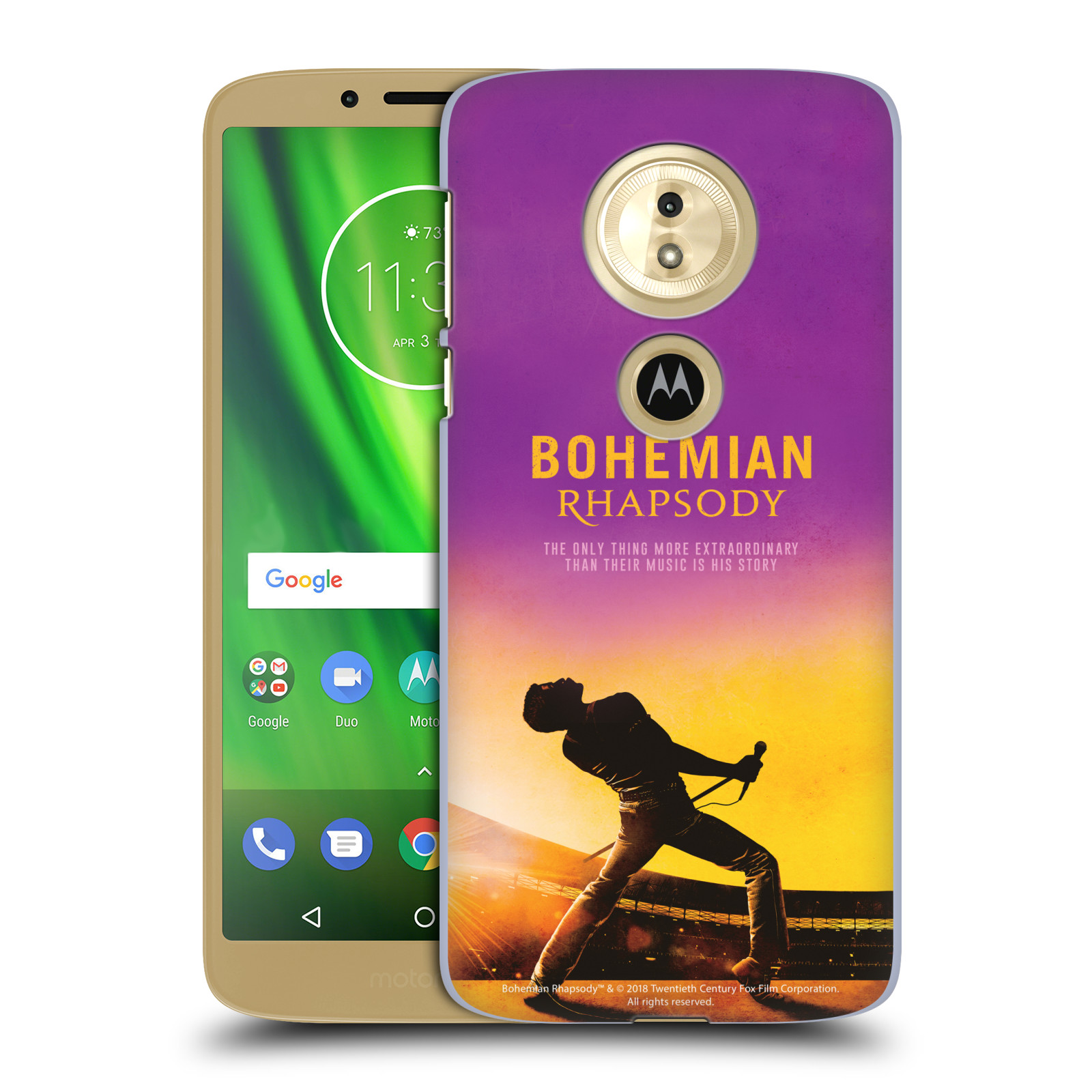 Pouzdro na mobil Motorola Moto E5 Filmový motiv Bohemian Rhapsody Queen