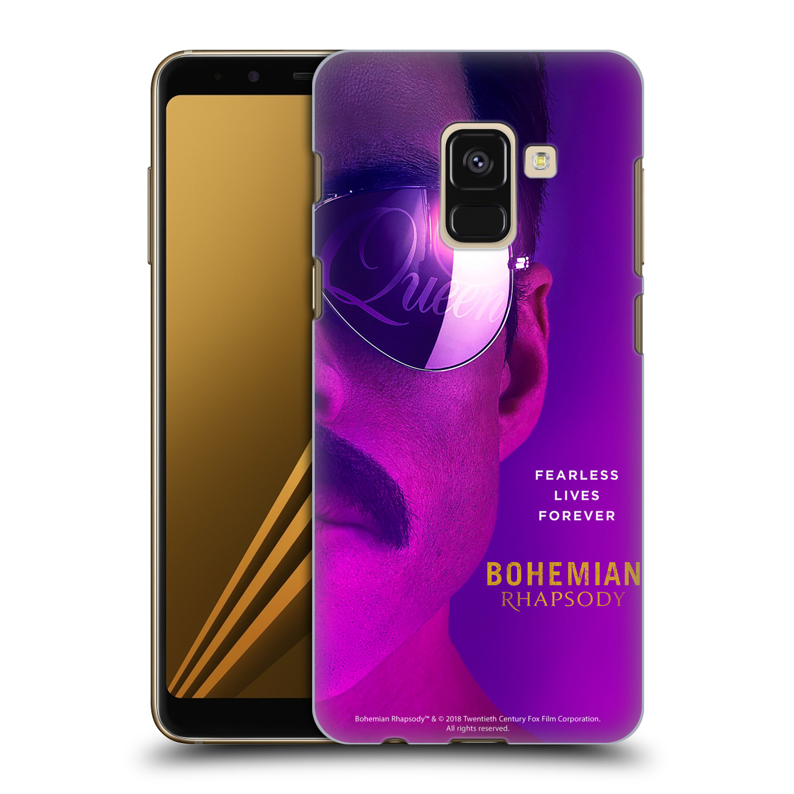 Pouzdro na mobil Samsung Galaxy A8+ 2018, A8 PLUS 2018 Filmový motiv Bohemian Rhapsody Queen Tvář