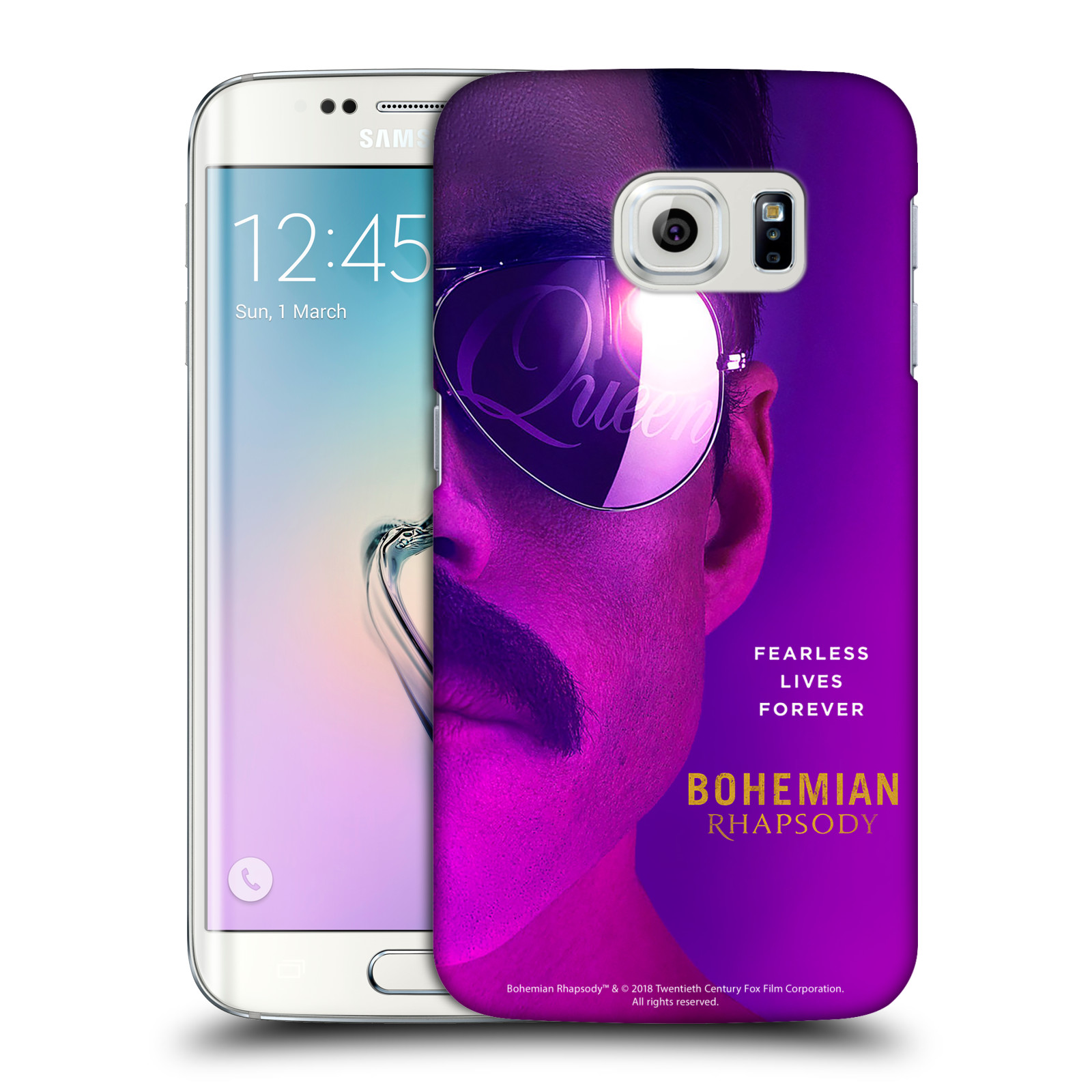Pouzdro na mobil Samsung Galaxy S6 EDGE Filmový motiv Bohemian Rhapsody Queen Tvář
