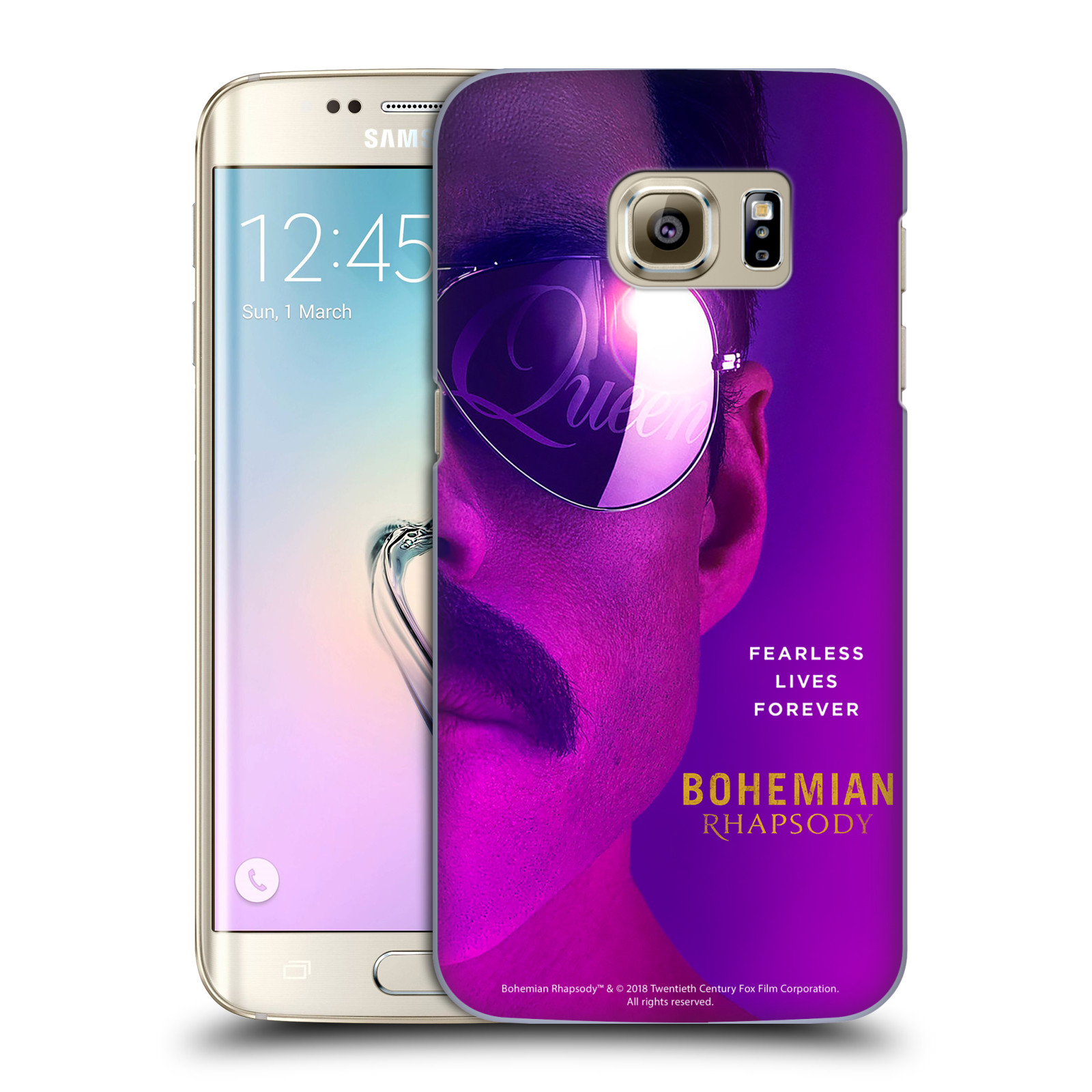 Pouzdro na mobil Samsung Galaxy S7 EDGE Filmový motiv Bohemian Rhapsody Queen Tvář