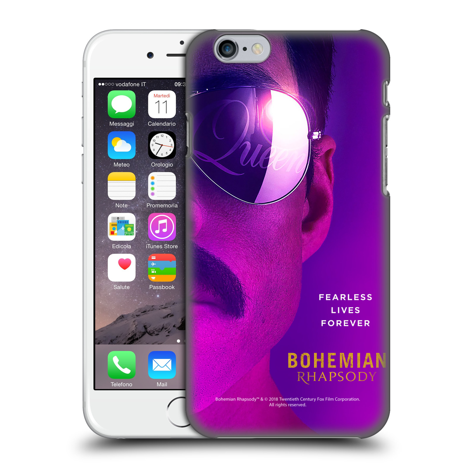 Pouzdro na mobil Apple Iphone 6/6S Filmový motiv Bohemian Rhapsody Queen Tvář
