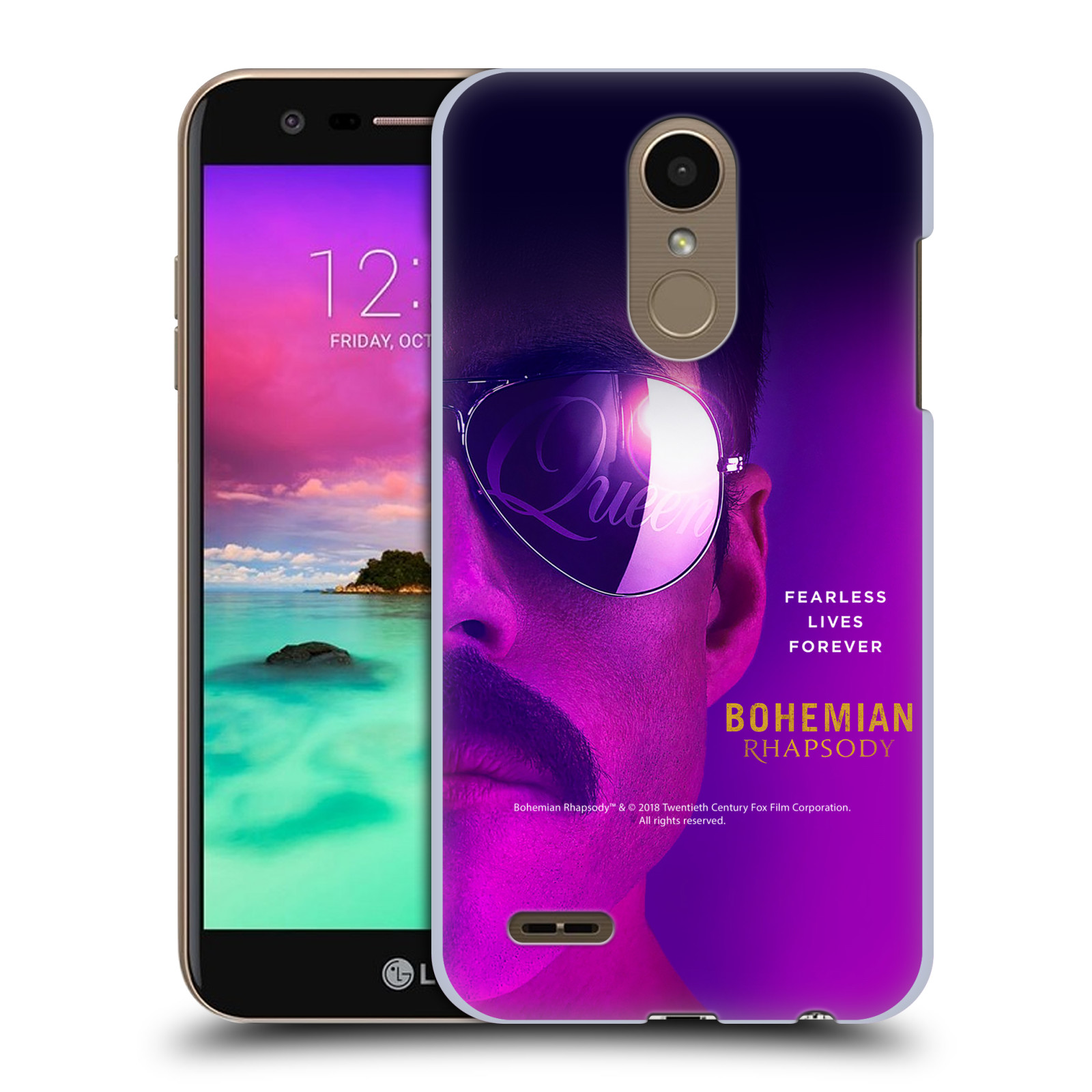 Pouzdro na mobil LG K10 2018 Filmový motiv Bohemian Rhapsody Queen Tvář