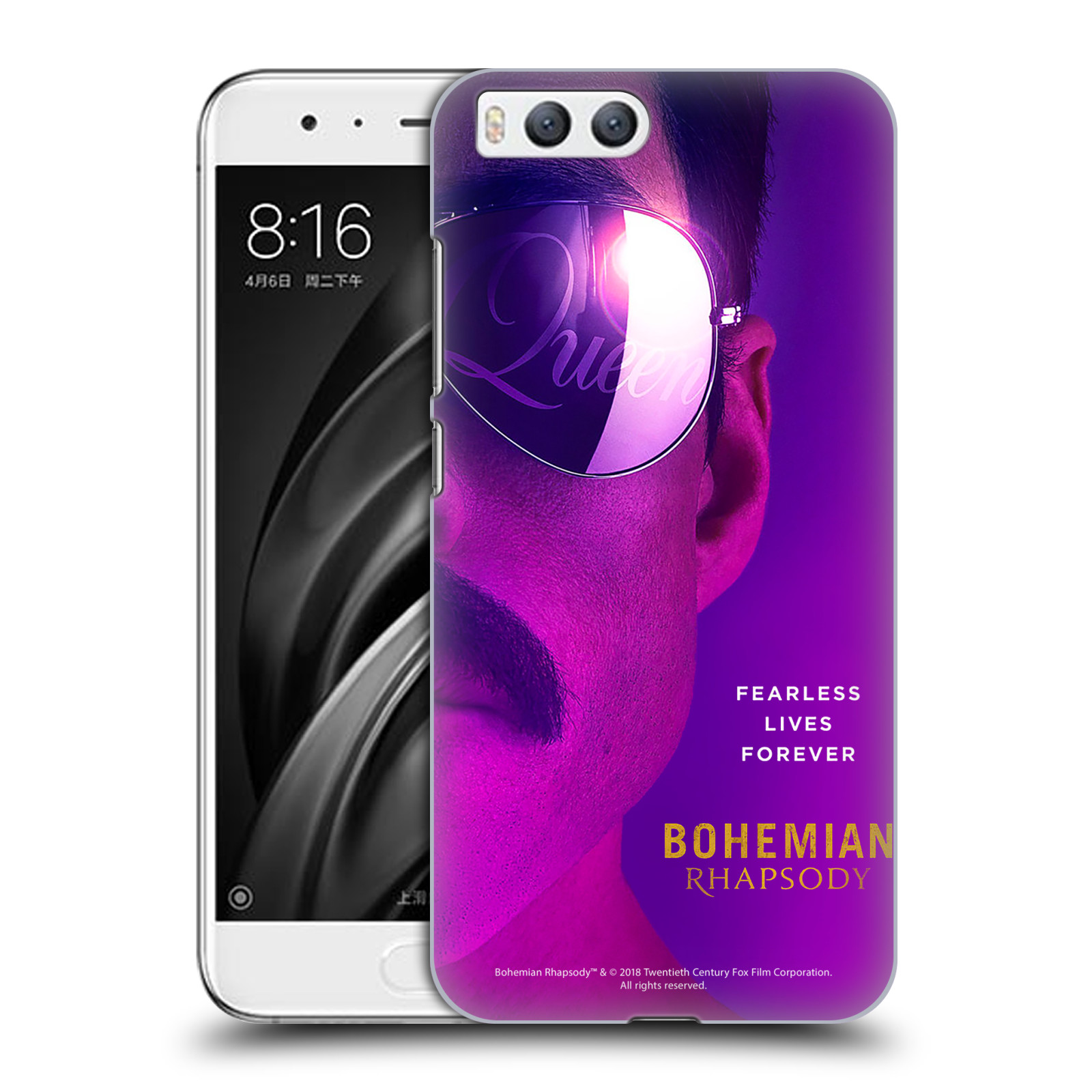 Pouzdro na mobil Xiaomi MI6 Filmový motiv Bohemian Rhapsody Queen Tvář