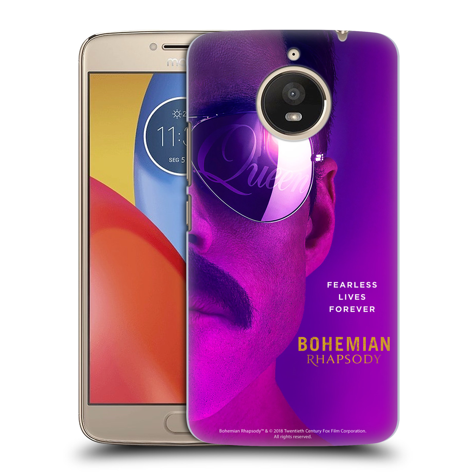 Pouzdro na mobil Lenovo Moto E4 PLUS Filmový motiv Bohemian Rhapsody Queen Tvář