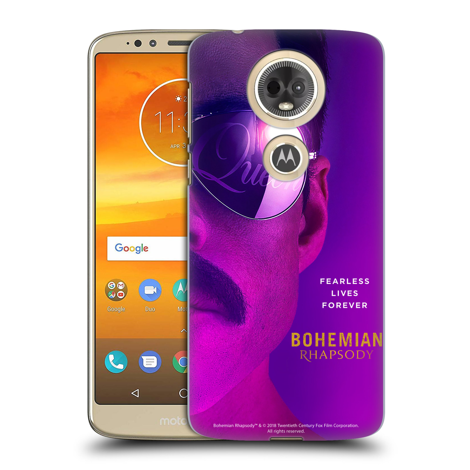Pouzdro na mobil Motorola Moto E5 PLUS Filmový motiv Bohemian Rhapsody Queen Tvář
