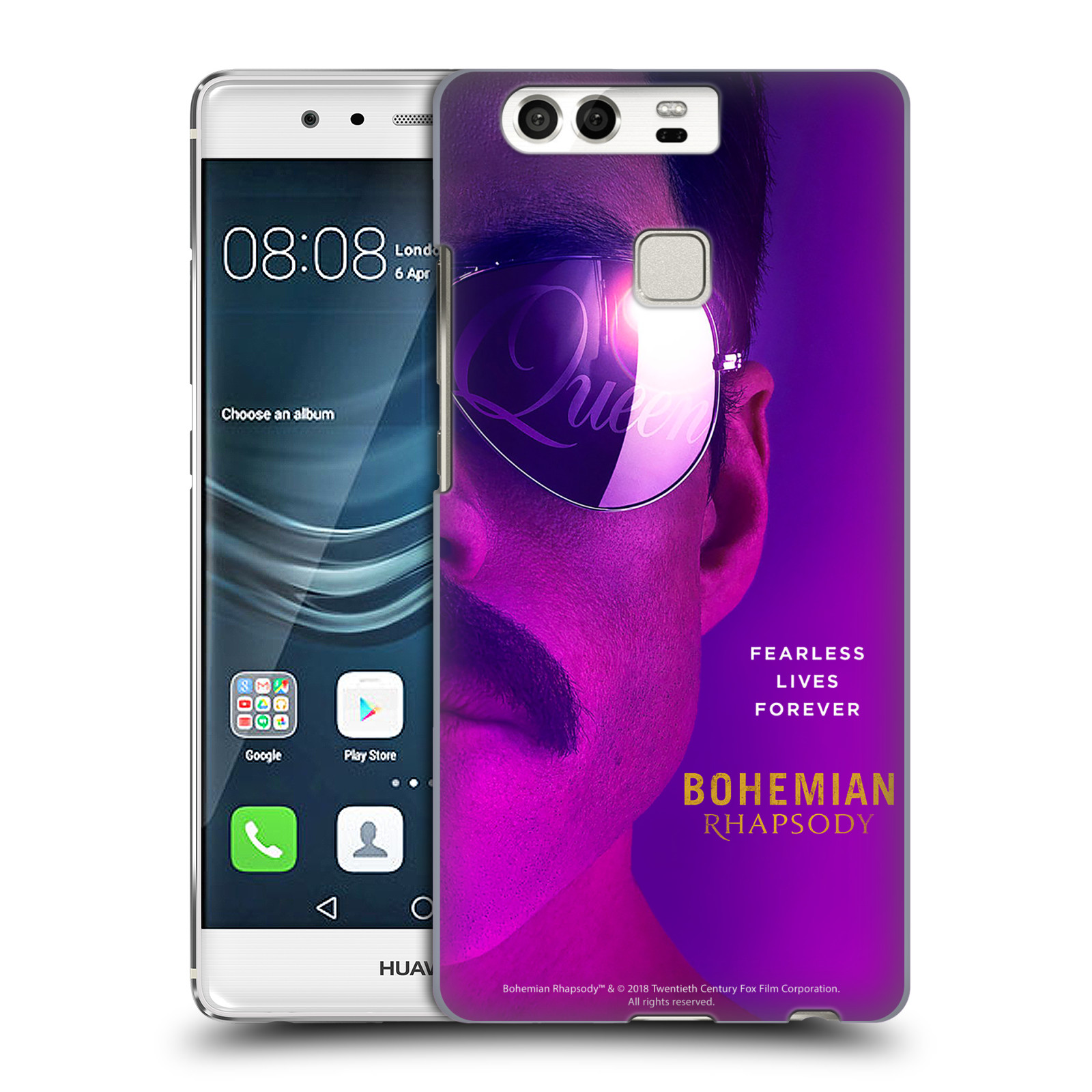 Pouzdro na mobil Huawei P9 / P9 DUAL SIM Filmový motiv Bohemian Rhapsody Queen Tvář