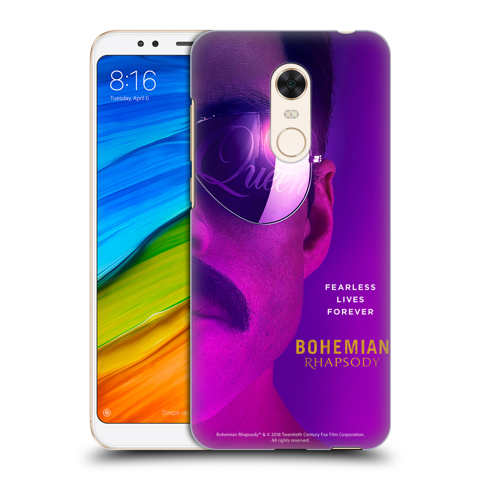 Pouzdro na mobil Xiaomi Redmi 5 PLUS (REDMI 5+) Filmový motiv Bohemian Rhapsody Queen Tvář