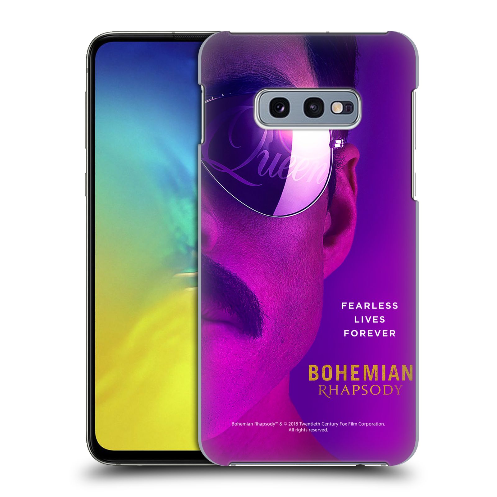 Pouzdro na mobil Samsung Galaxy S10e Filmový motiv Bohemian Rhapsody Queen Tvář