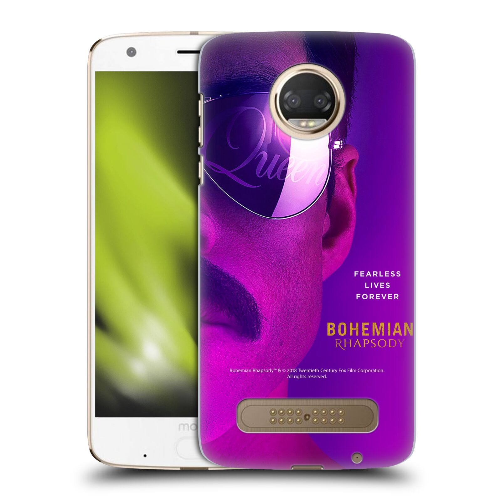 Pouzdro na mobil Motorola Moto Z2 PLAY Filmový motiv Bohemian Rhapsody Queen Tvář