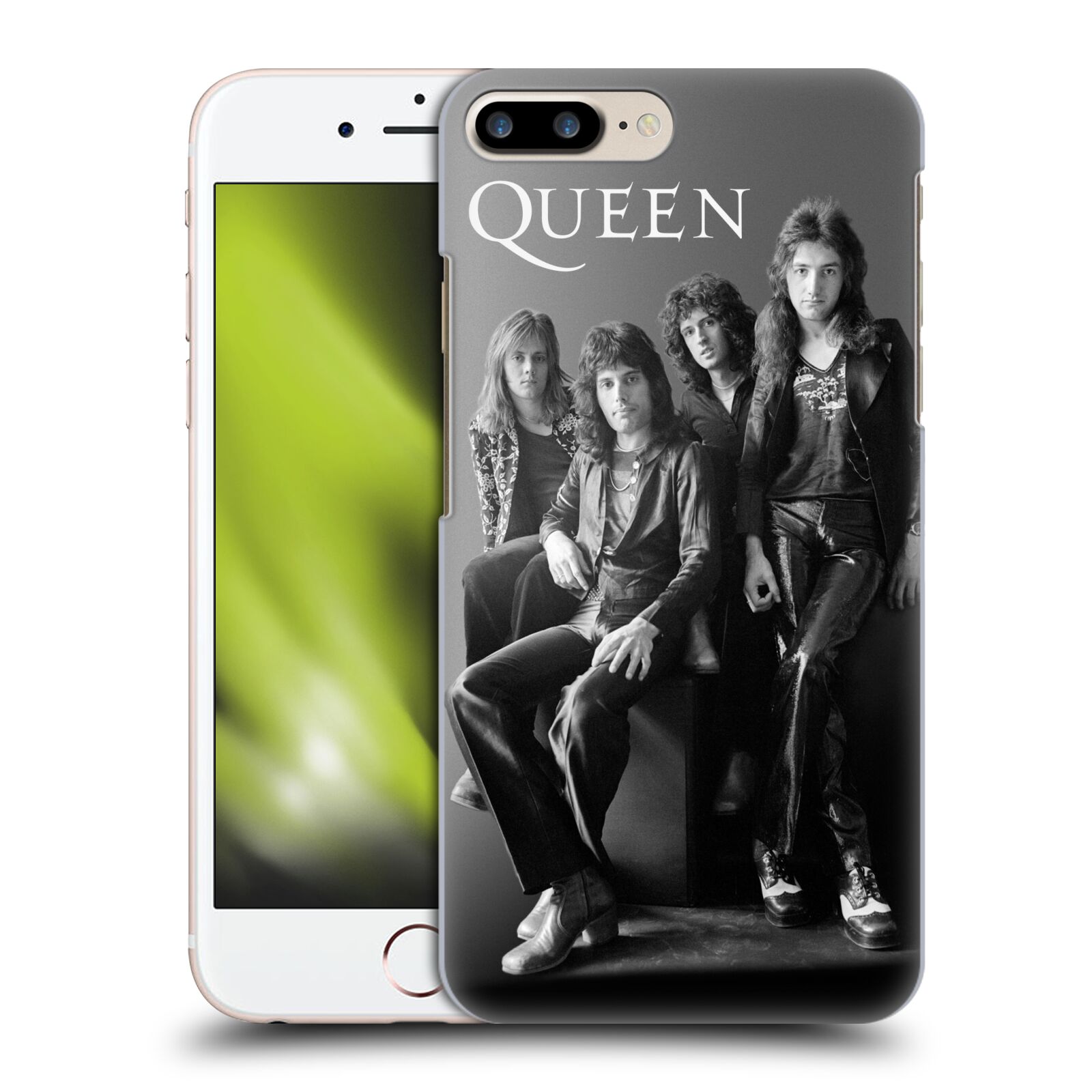 Plastové pouzdro pro mobil Apple Iphone 8 PLUS kapela Queen skupinové foto