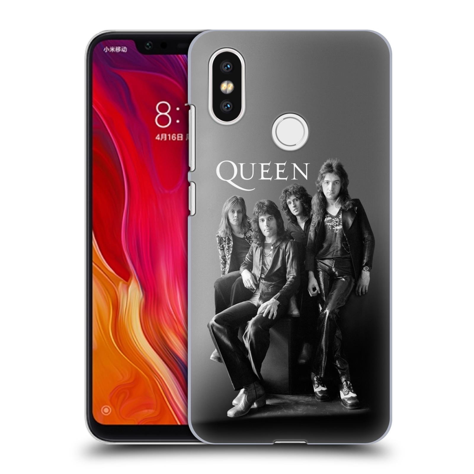 HEAD CASE plastový obal na mobil Xiaomi Mi 8 kapela Queen skupinové foto