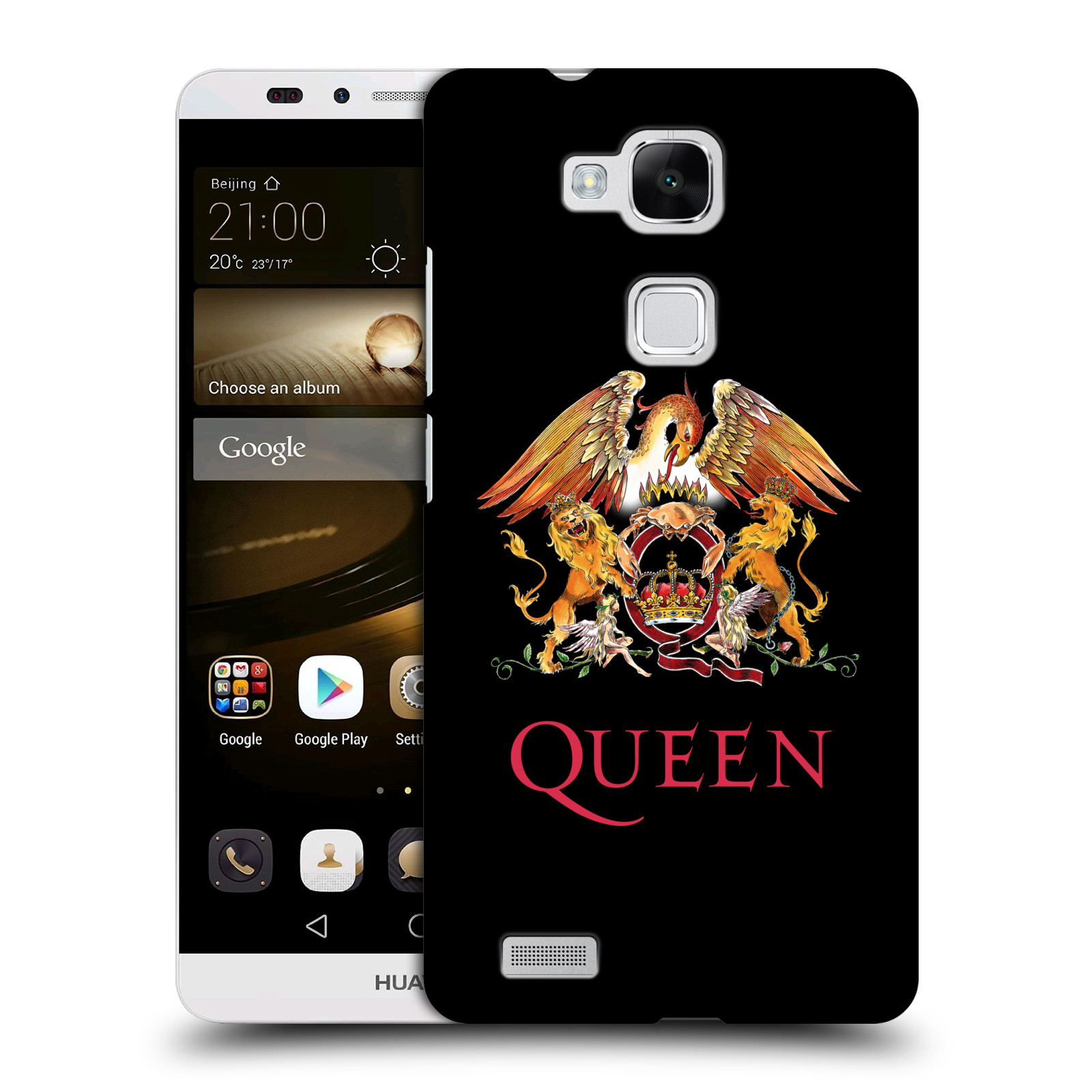 HEAD CASE plastový obal na mobil Huawei Mate 7 kapela Queen znak