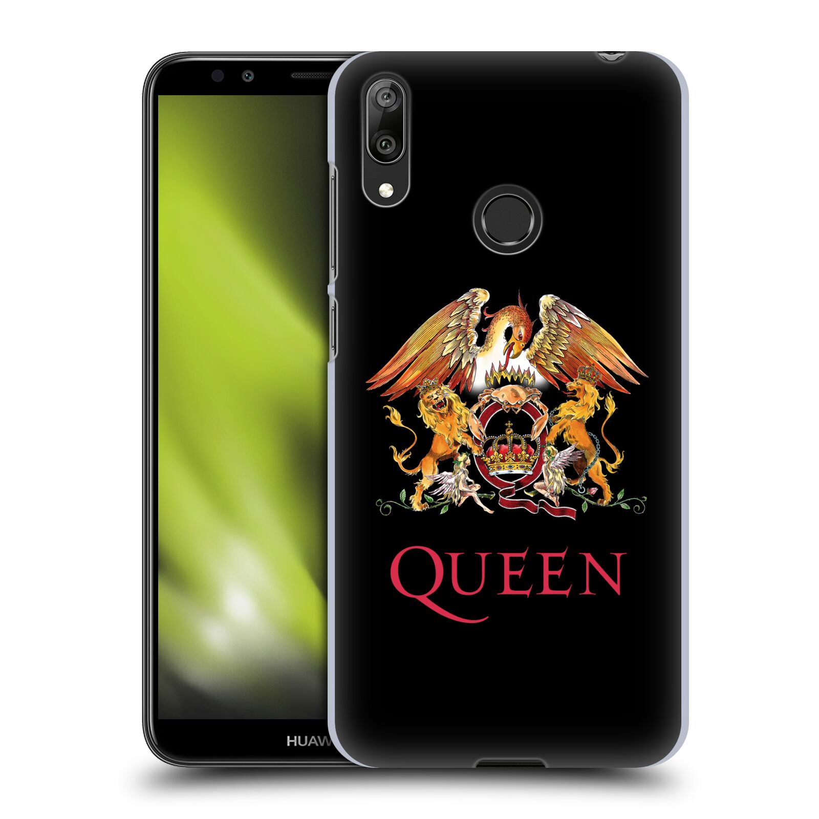 Pouzdro na mobil Huawei Y7 2019 - Head Case - kapela Queen znak