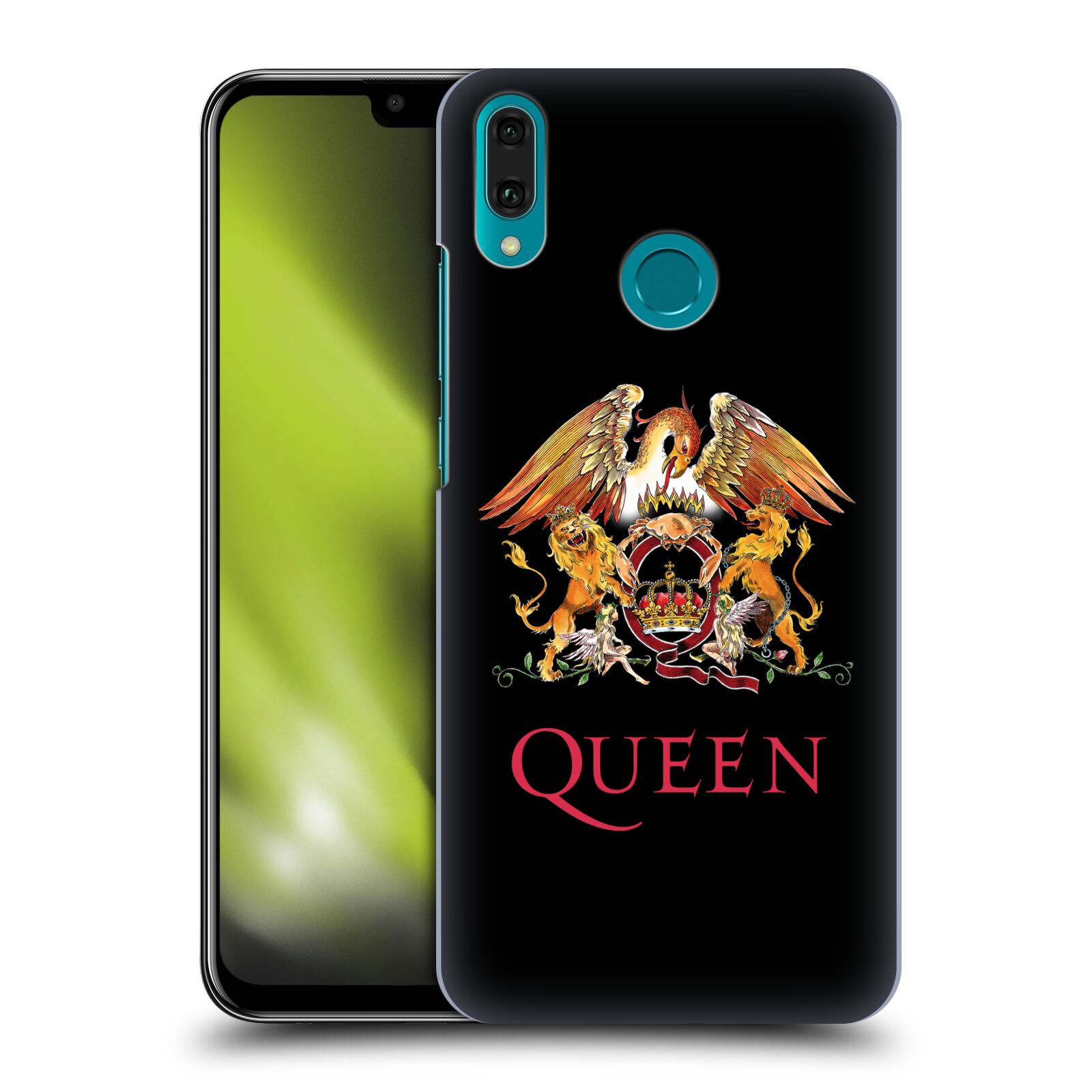 Pouzdro na mobil Huawei Y9 2019 - HEAD CASE - kapela Queen znak