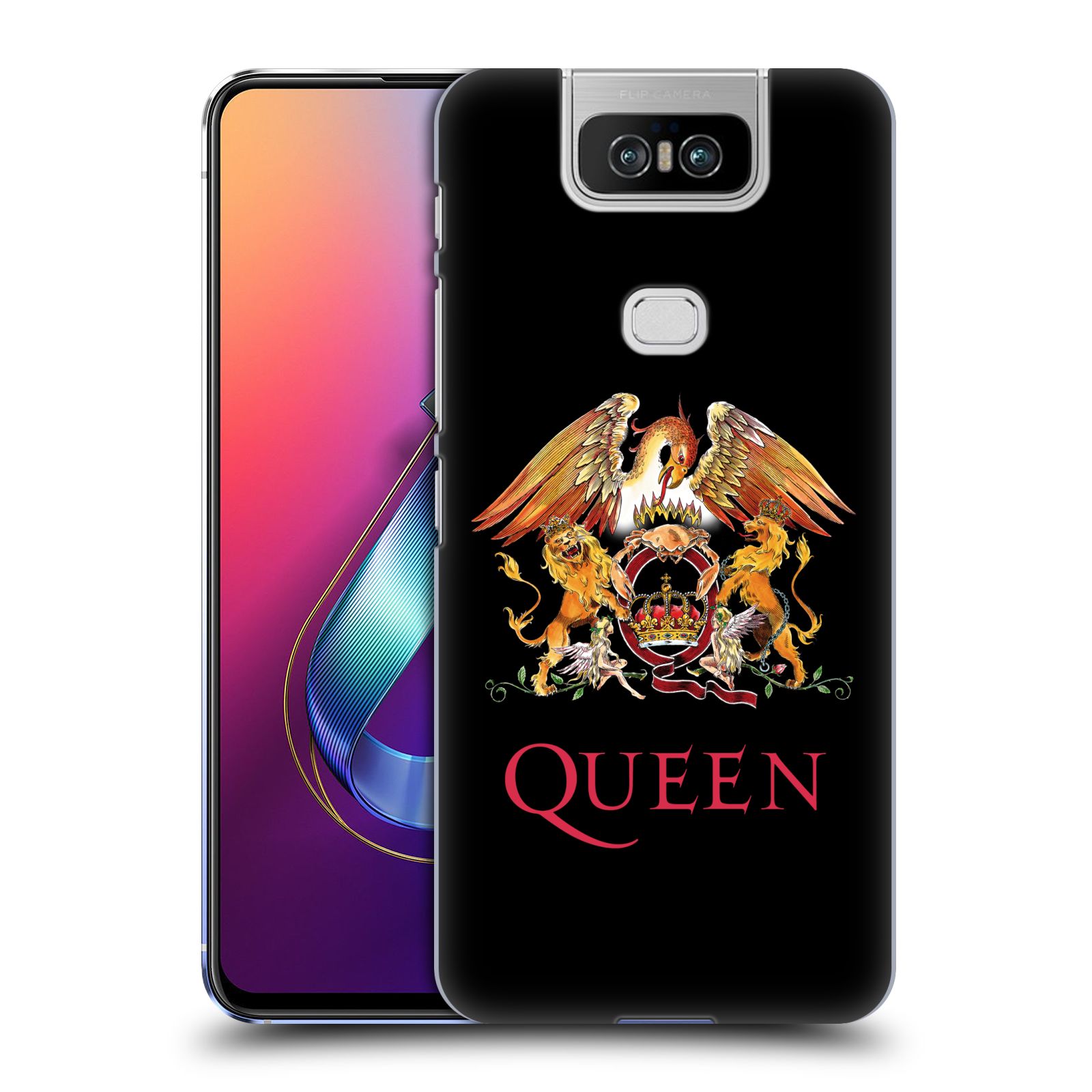 Pouzdro na mobil Asus Zenfone 6 ZS630KL - HEAD CASE - kapela Queen znak
