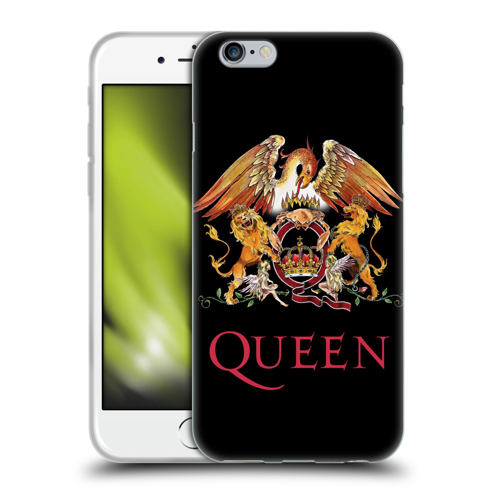 HEAD CASE silikonový obal na mobil Apple Iphone 6/6S kapela Queen znak