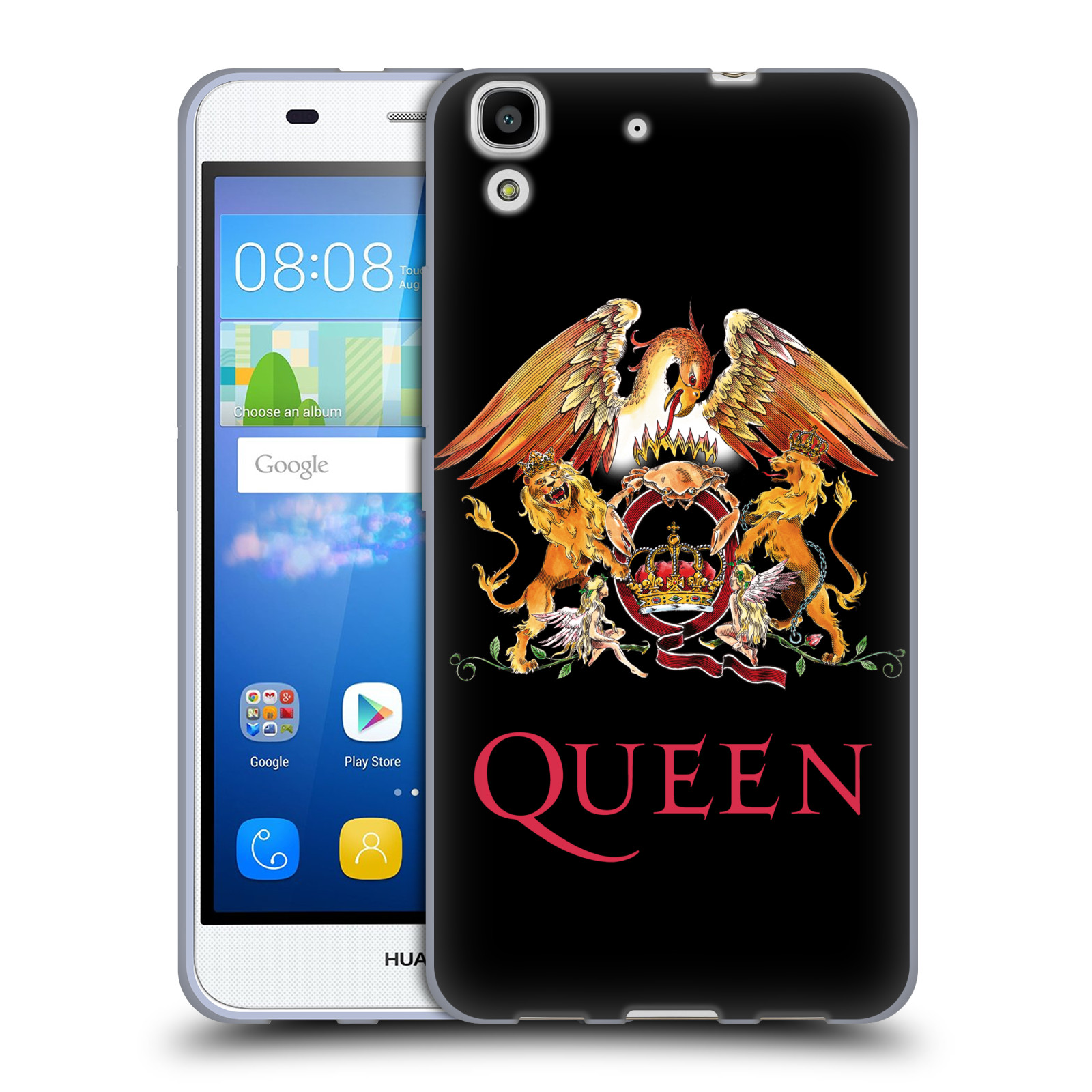 HEAD CASE silikonový obal na mobil Huawei Y6 kapela Queen znak