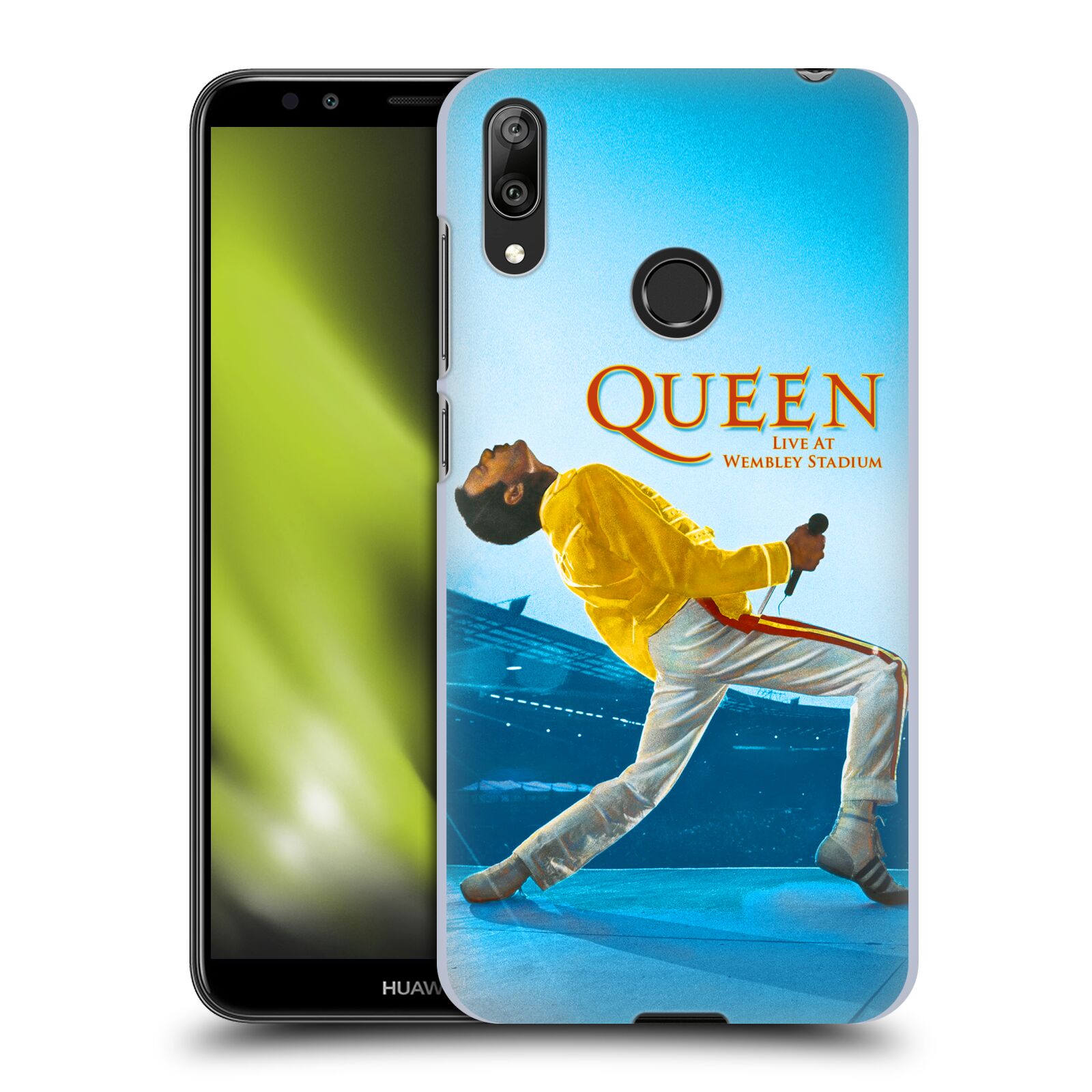 Pouzdro na mobil Huawei Y7 2019 - Head Case - zpěvák Queen skupina Freddie Mercury