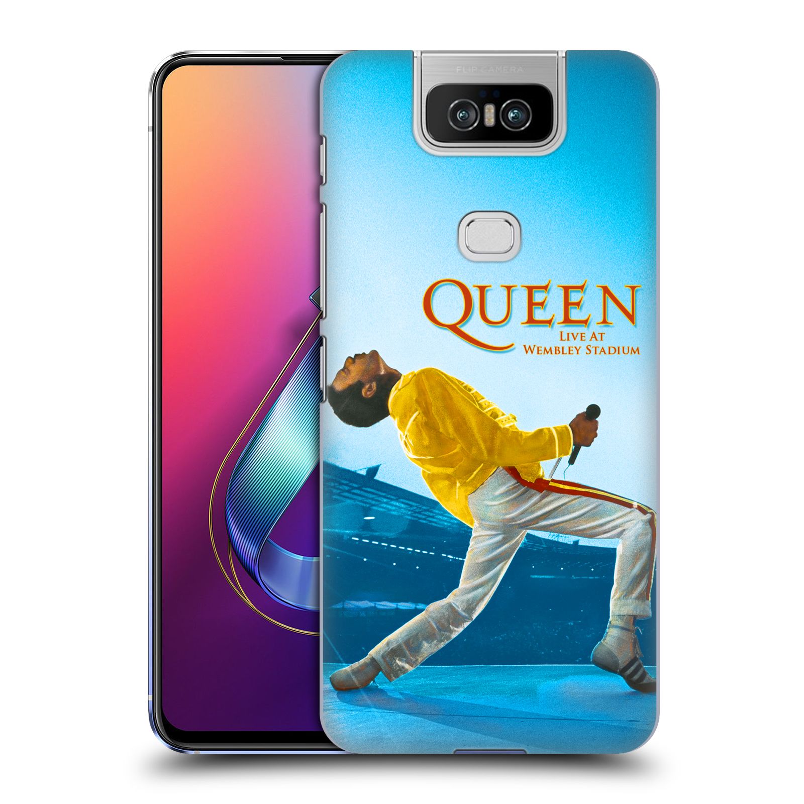 Pouzdro na mobil Asus Zenfone 6 ZS630KL - HEAD CASE - zpěvák Queen skupina Freddie Mercury