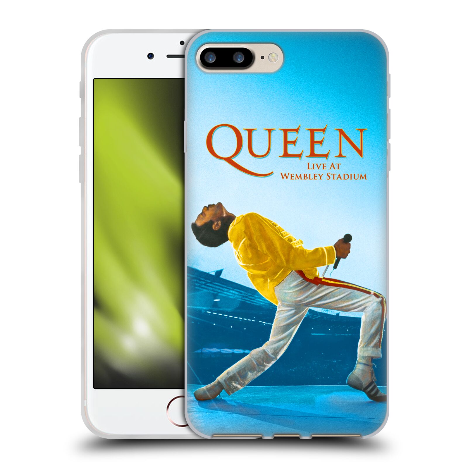 HEAD CASE silikonový obal na mobil Apple Iphone 7 PLUS zpěvák Queen skupina Freddie Mercury