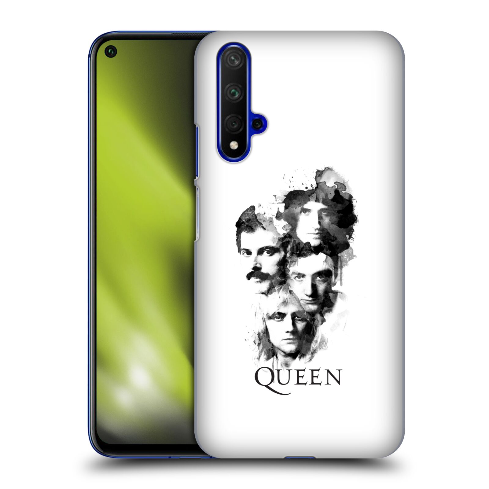 Pouzdro na mobil Honor 20 - HEAD CASE - kapela Queen kreslené tváře