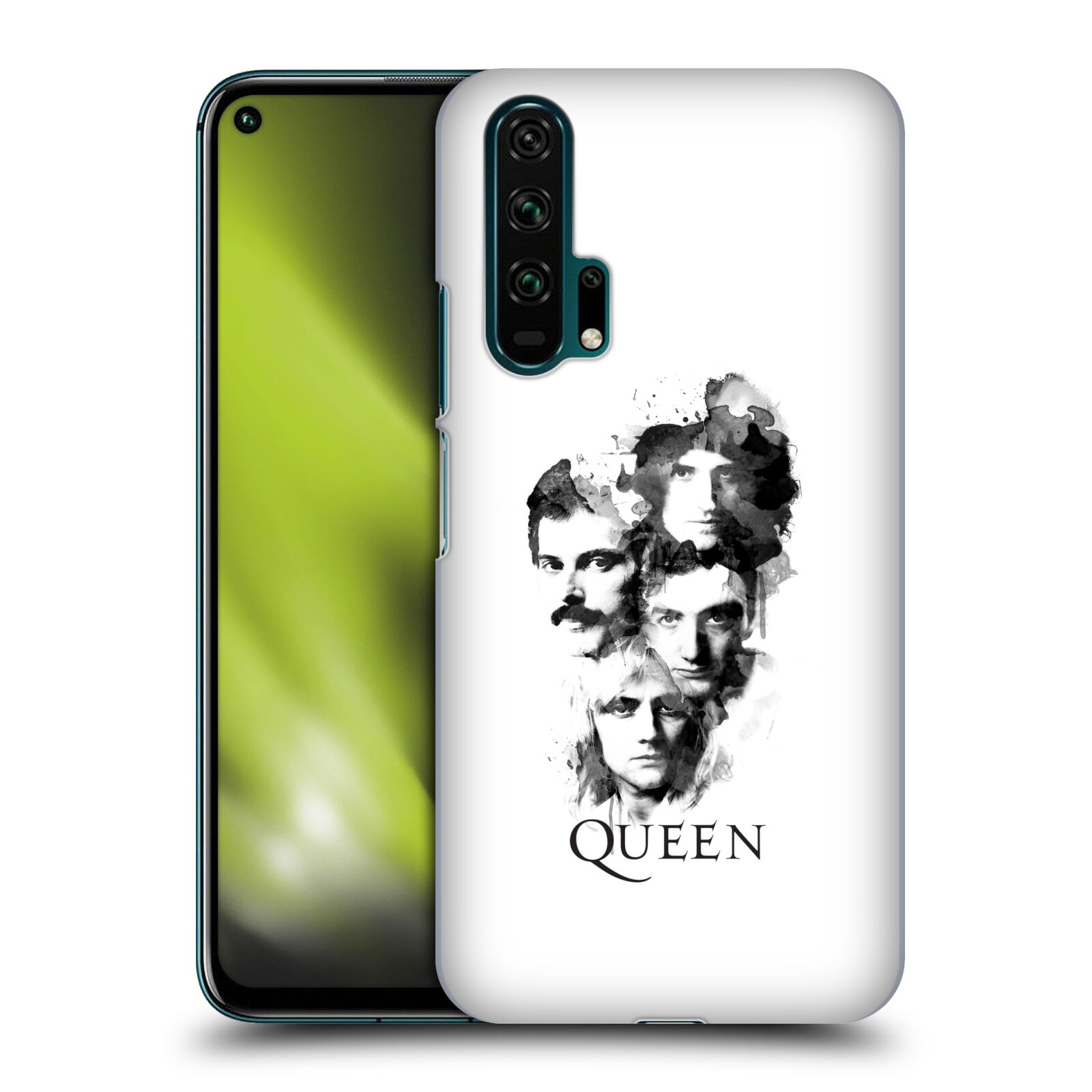 Pouzdro na mobil Honor 20 PRO - HEAD CASE - kapela Queen kreslené tváře