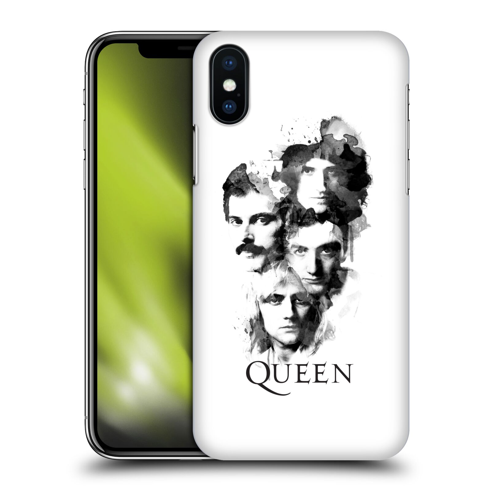 HEAD CASE plastový obal na mobil Apple Iphone X / XS kapela Queen kreslené tváře
