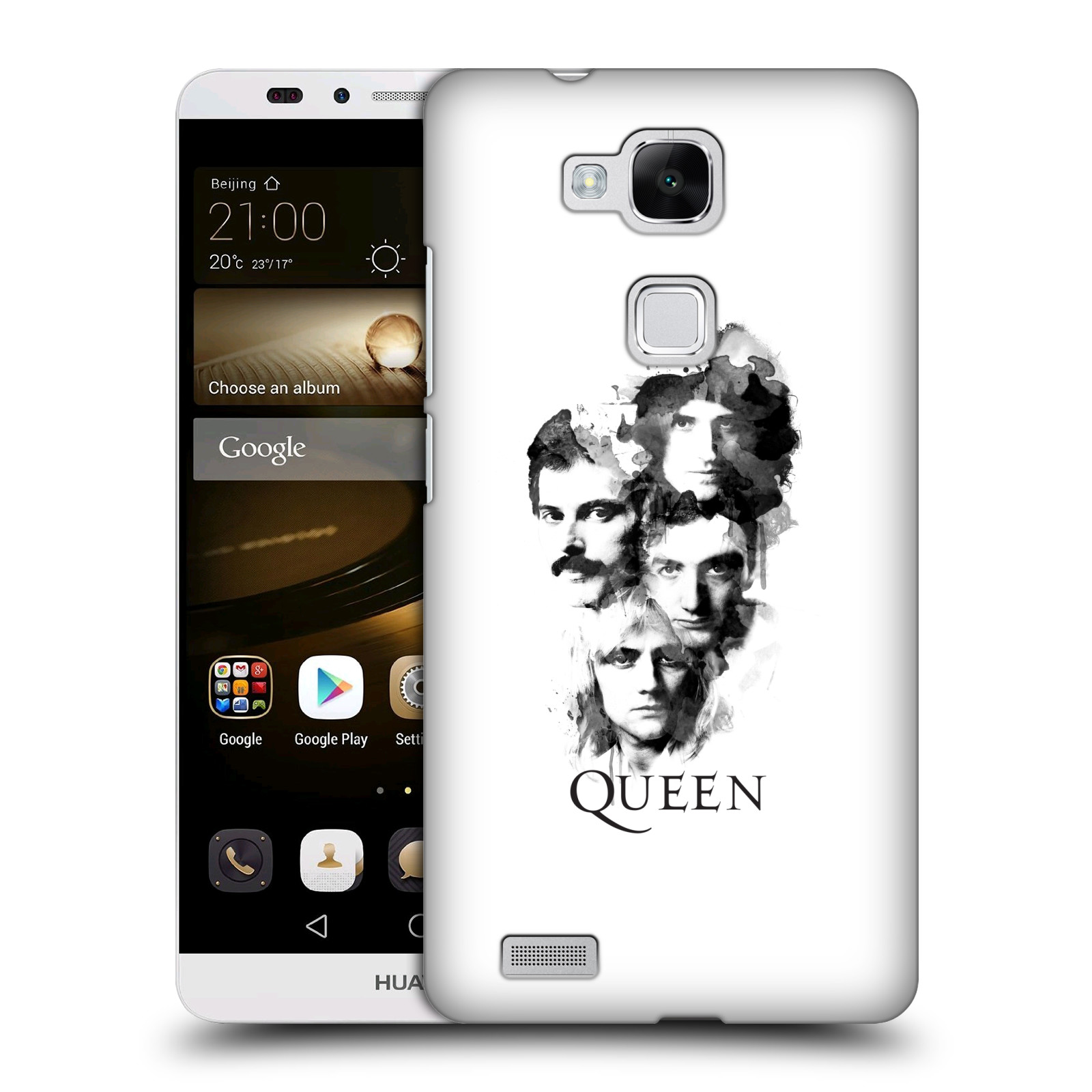 HEAD CASE plastový obal na mobil Huawei Mate 7 kapela Queen kreslené tváře