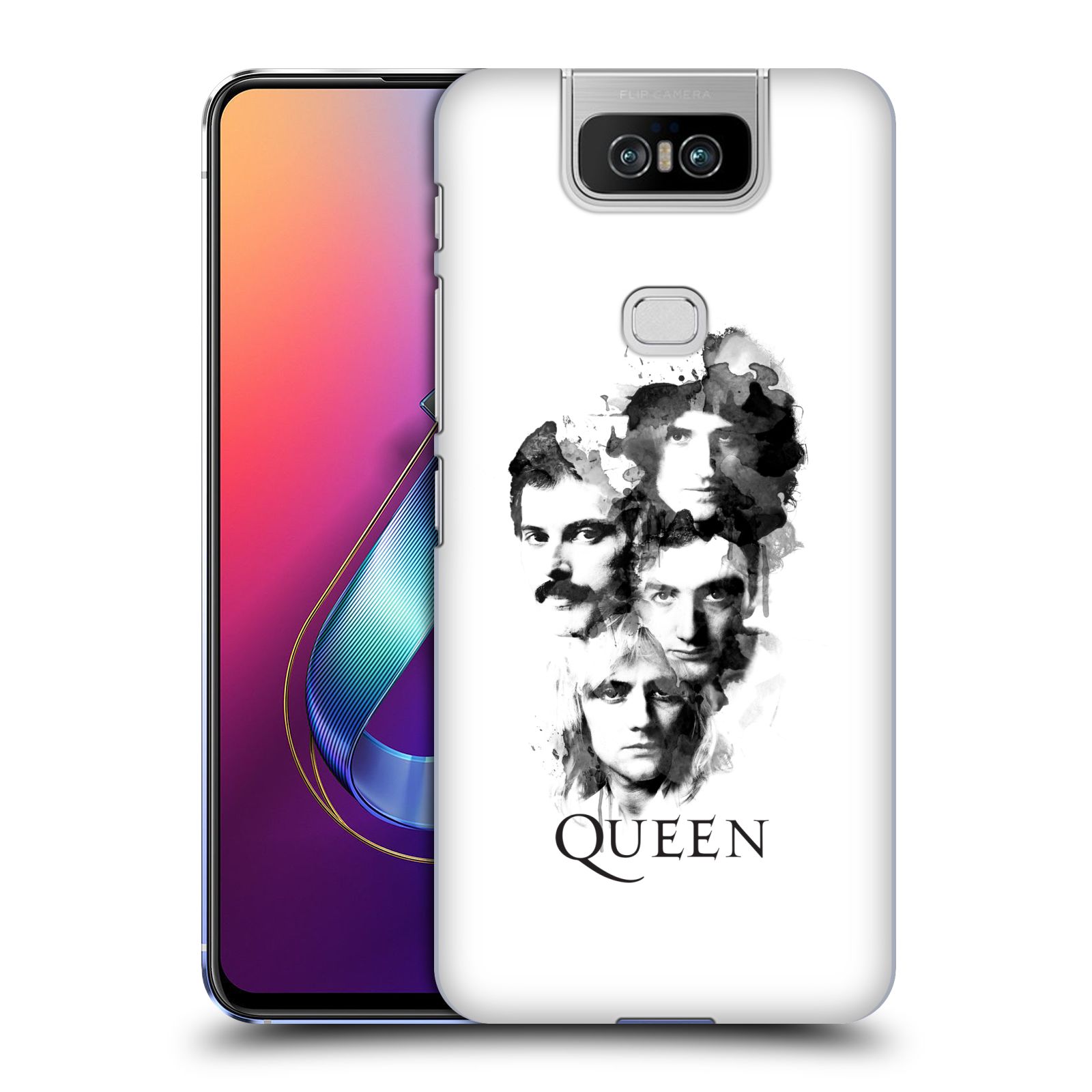 Pouzdro na mobil Asus Zenfone 6 ZS630KL - HEAD CASE - kapela Queen kreslené tváře