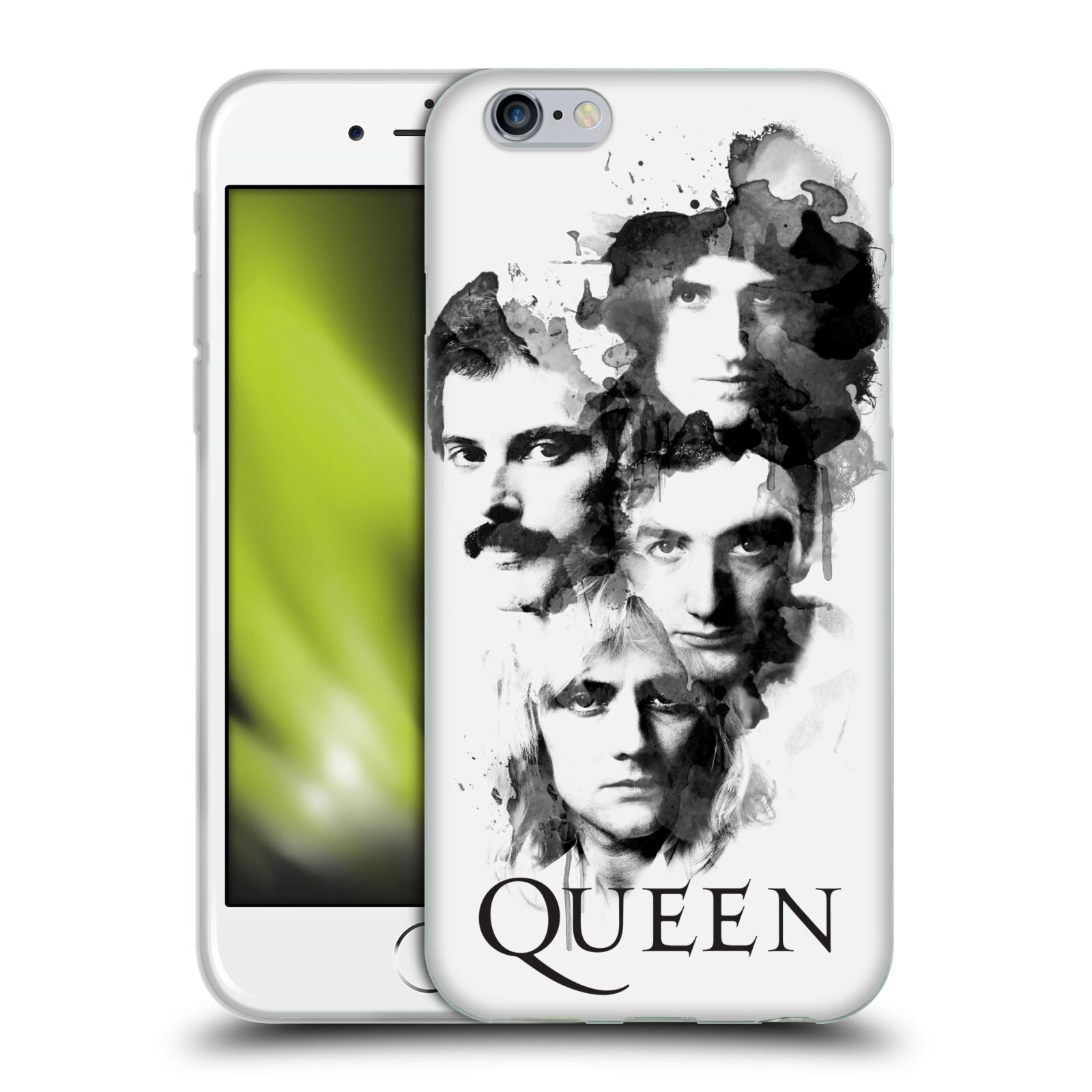 HEAD CASE silikonový obal na mobil Apple Iphone 6/6S kapela Queen kreslené tváře